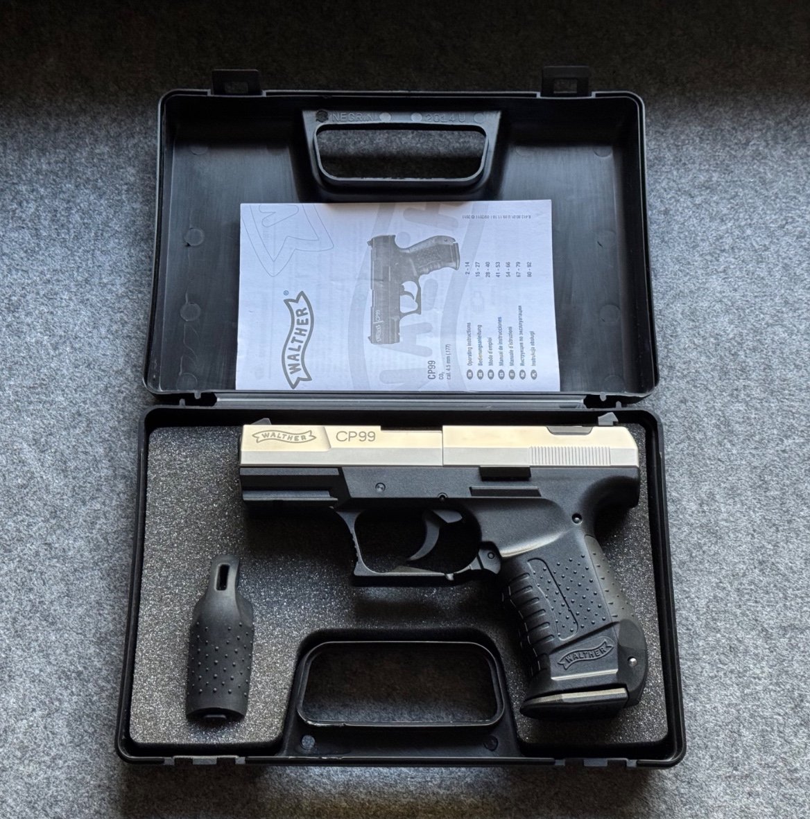 Walther CP99 - CO2-Pistole - Duo-Tone - im Koffer – Bild 2
