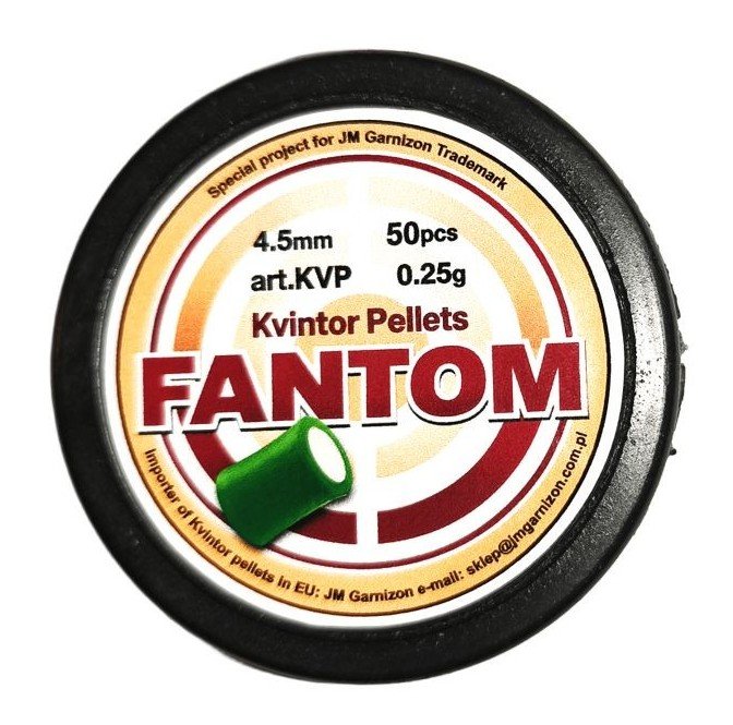 Kvintor Phantom Kwintor Phantom Grün Knall Diabolos 4,5 mm (.177) 50 Stück 0,25 g für Luftgewehr – Bild 1
