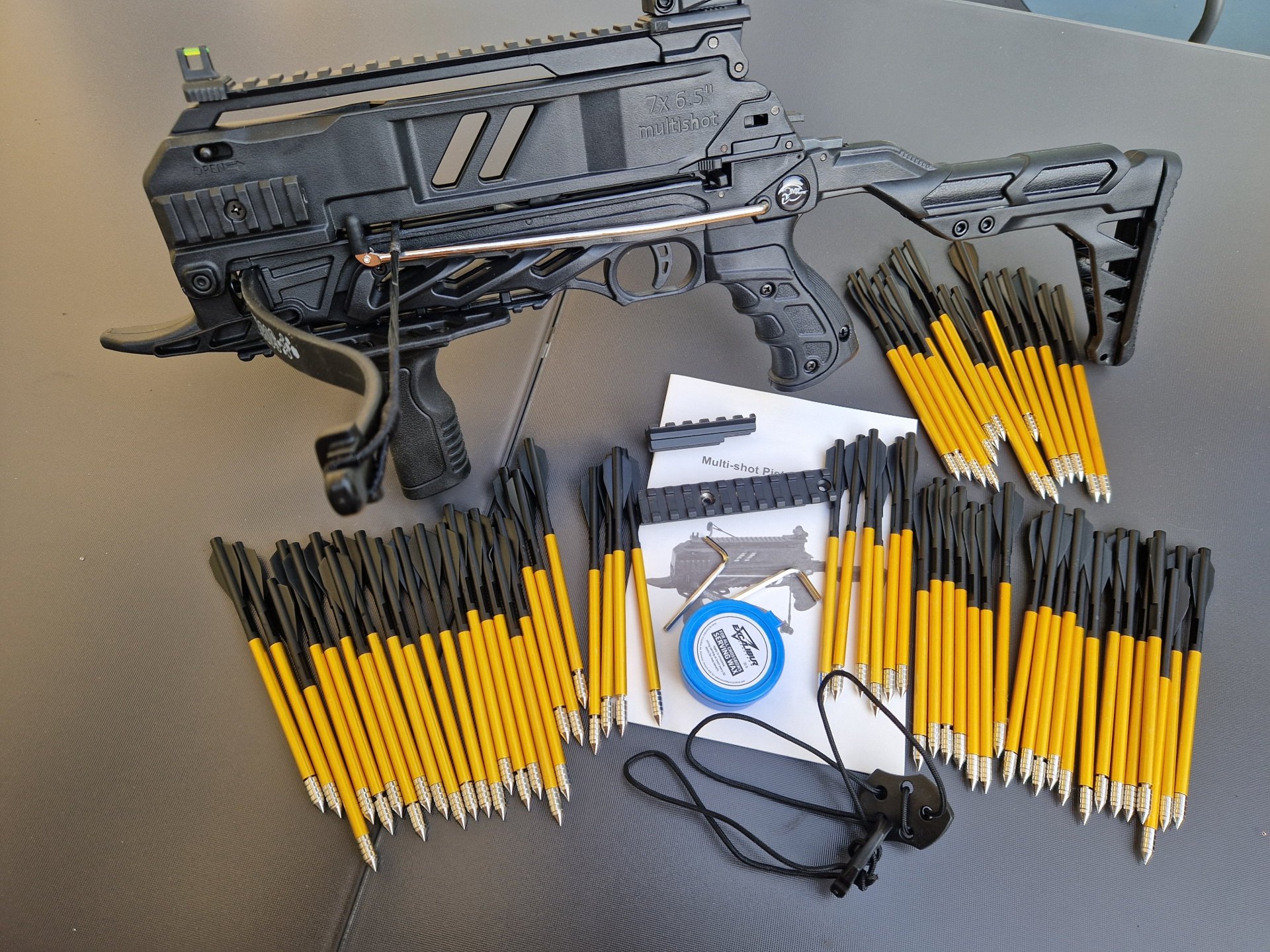 MAN KUNG Sobek - 185 fps / 80 lbs - Pistolenarmbrust + 66 Bolzen / Pfeile – Bild 1
