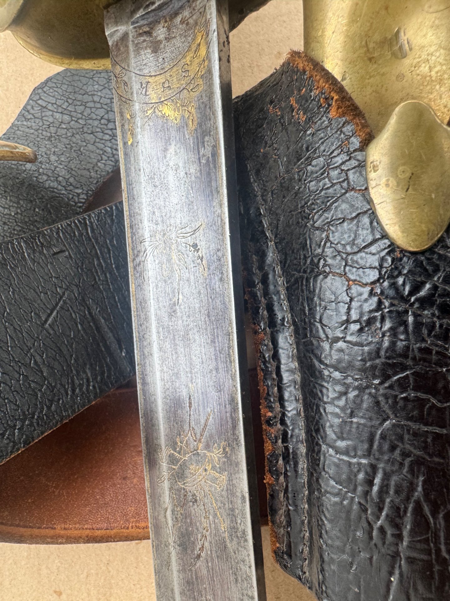 wahrscheinlich ? französischer Säbel Modell 1821 für Infanterie-Offiziere -?vermutlich – Bild 5