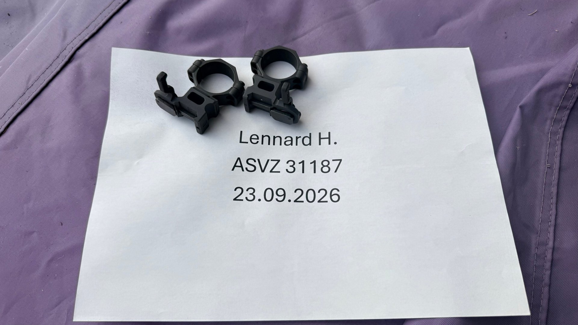 A.R.M.S. #22H Leverstop 30mm Montageringe – Bild 5