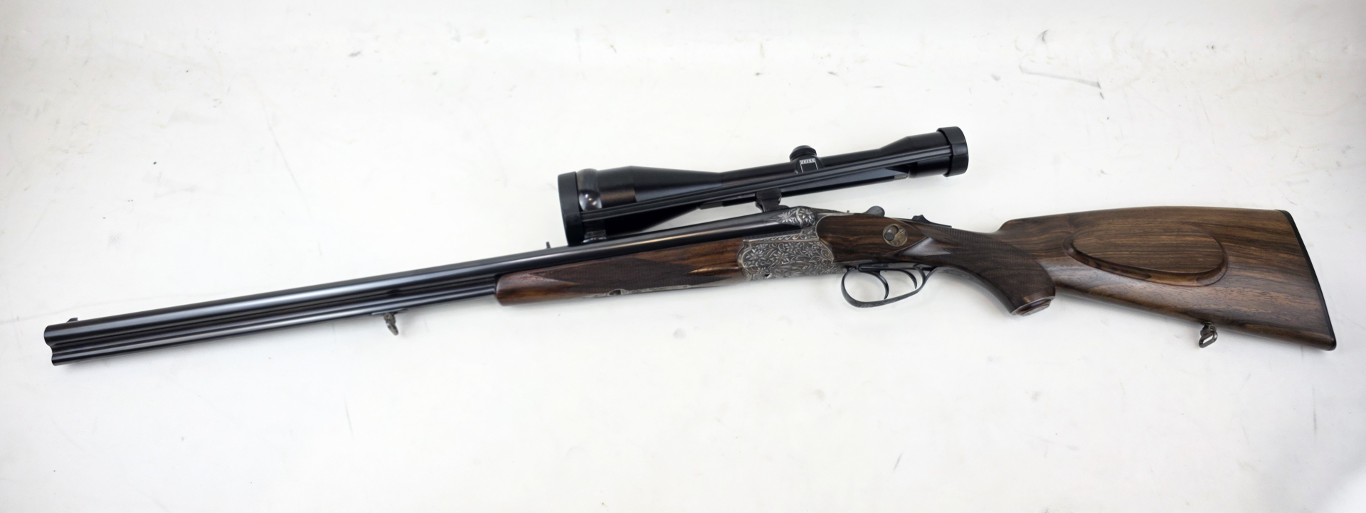 Büchsflintendrilling H. Knopf Bühag Suhl Kal. 8x57JRS 5,6x52R 20/76 inkl. Zeiss Diatal BESTZUSTAND! – Bild 3