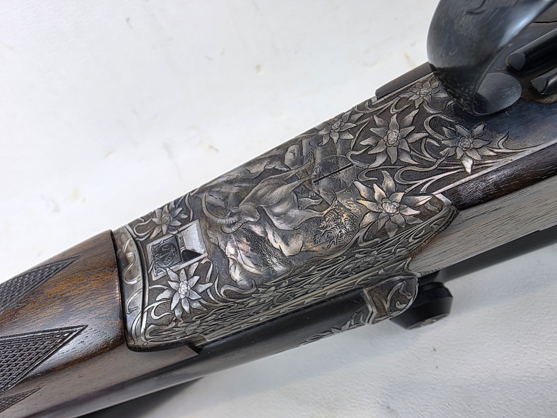Büchsflintendrilling H. Knopf Bühag Suhl Kal. 8x57JRS 5,6x52R 20/76 inkl. Zeiss Diatal BESTZUSTAND! – Bild 6