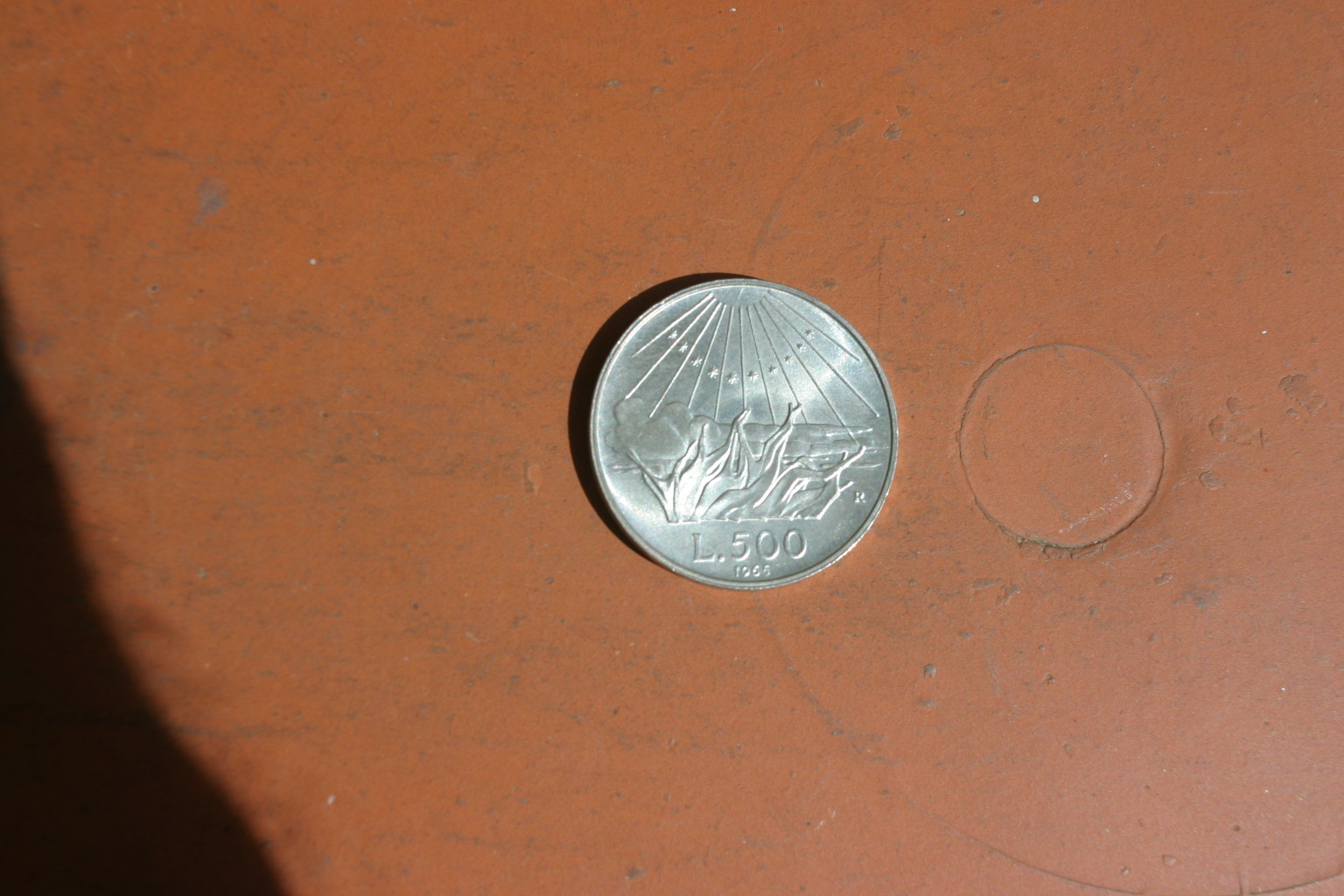 Silbermünze 500 Lire Italien v. 1965 – Bild 2