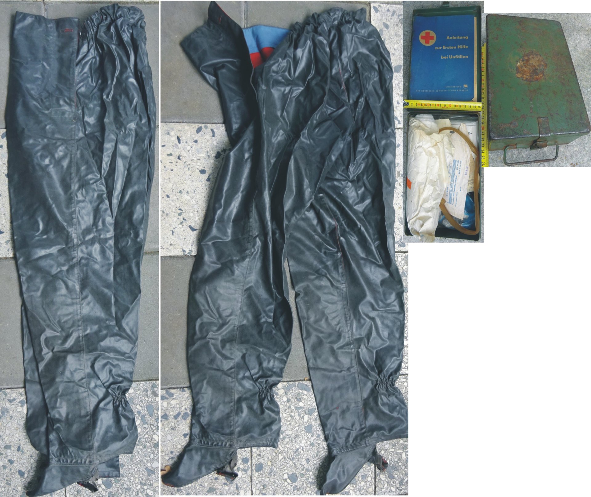 DDR NVA: Verbandskasten & Regenhose – Bild 1