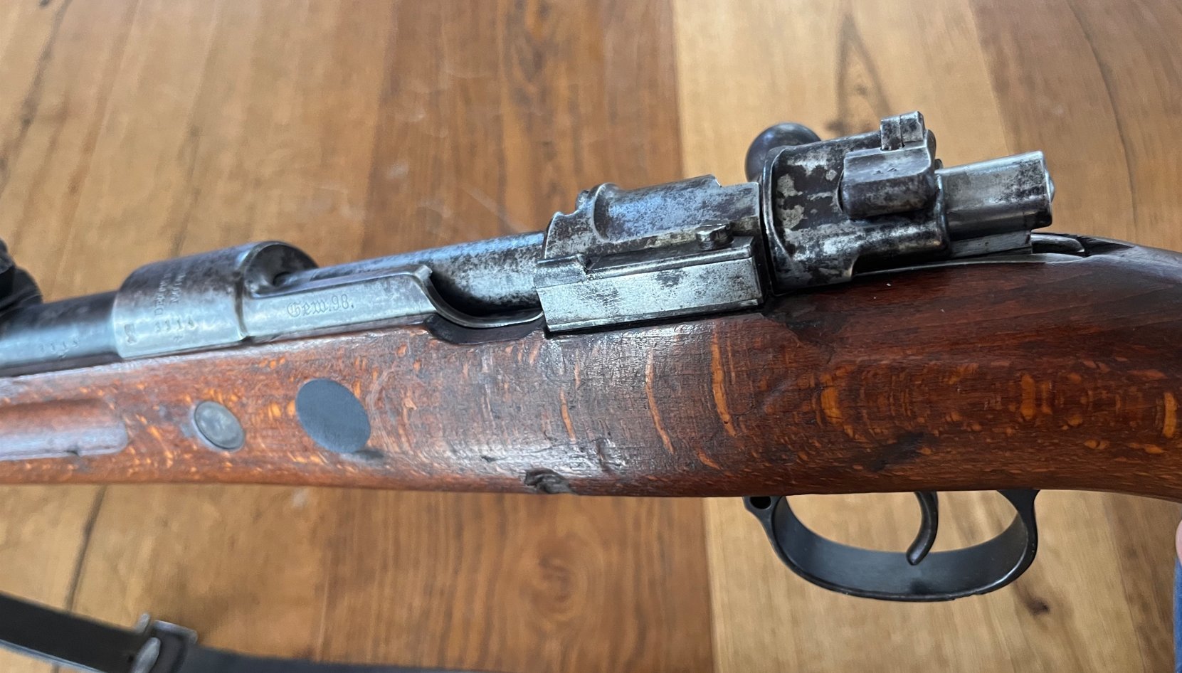 Gewehr 98 Hersteller: DWM Berlin, Baujahr 1917, EWB, nummerngleich mit Top Lauf – Bild 6