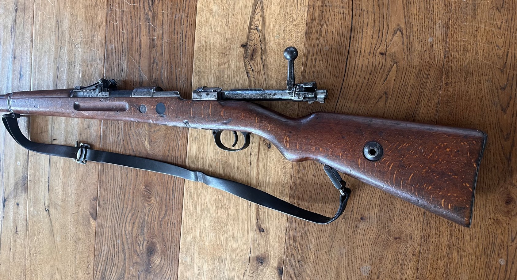 Gewehr 98 Hersteller: DWM Berlin, Baujahr 1917, EWB, nummerngleich mit Top Lauf – Bild 4
