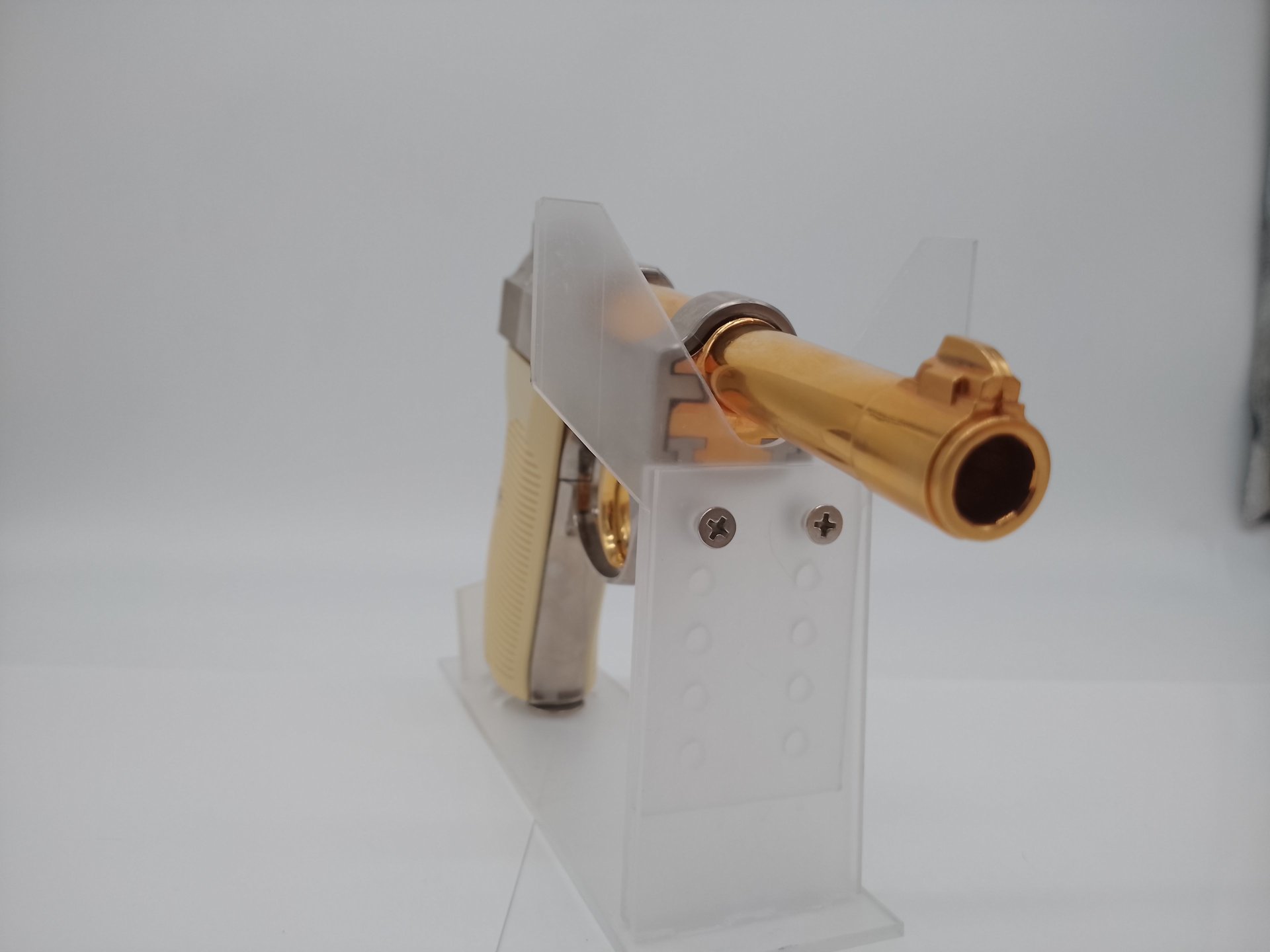 Pistole P38 Gold Edition, Blow - Back, Walther, 4,5mm Stahl BB, CO2 – Bild 2