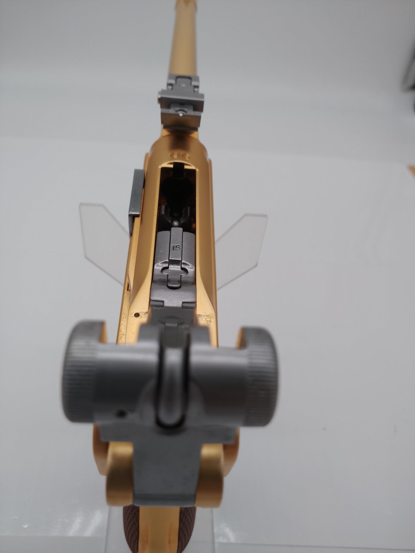 P08 , 8 Inch Full Metal GBB Gold Softair Pistole, 6 mm – Bild 1