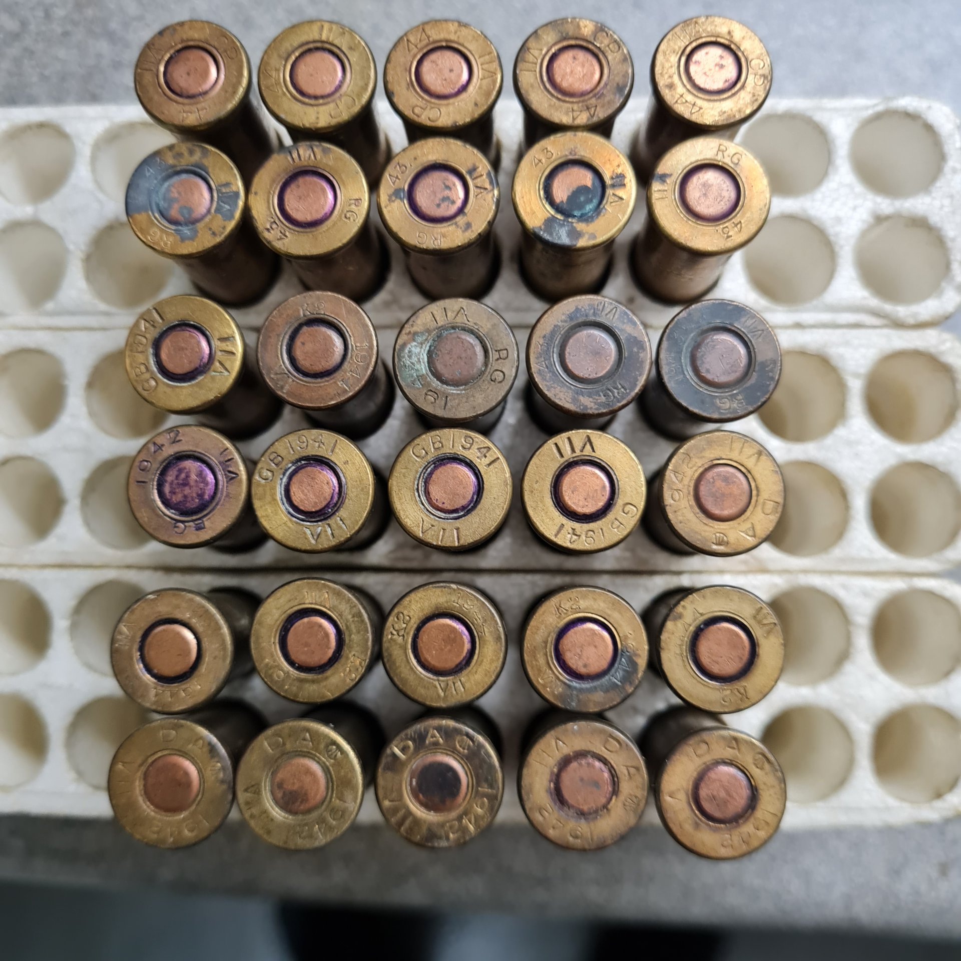 .303 Patronen - Deko - aus dem II. WK - 30 Stück mit Ladestreifen – Bild 2