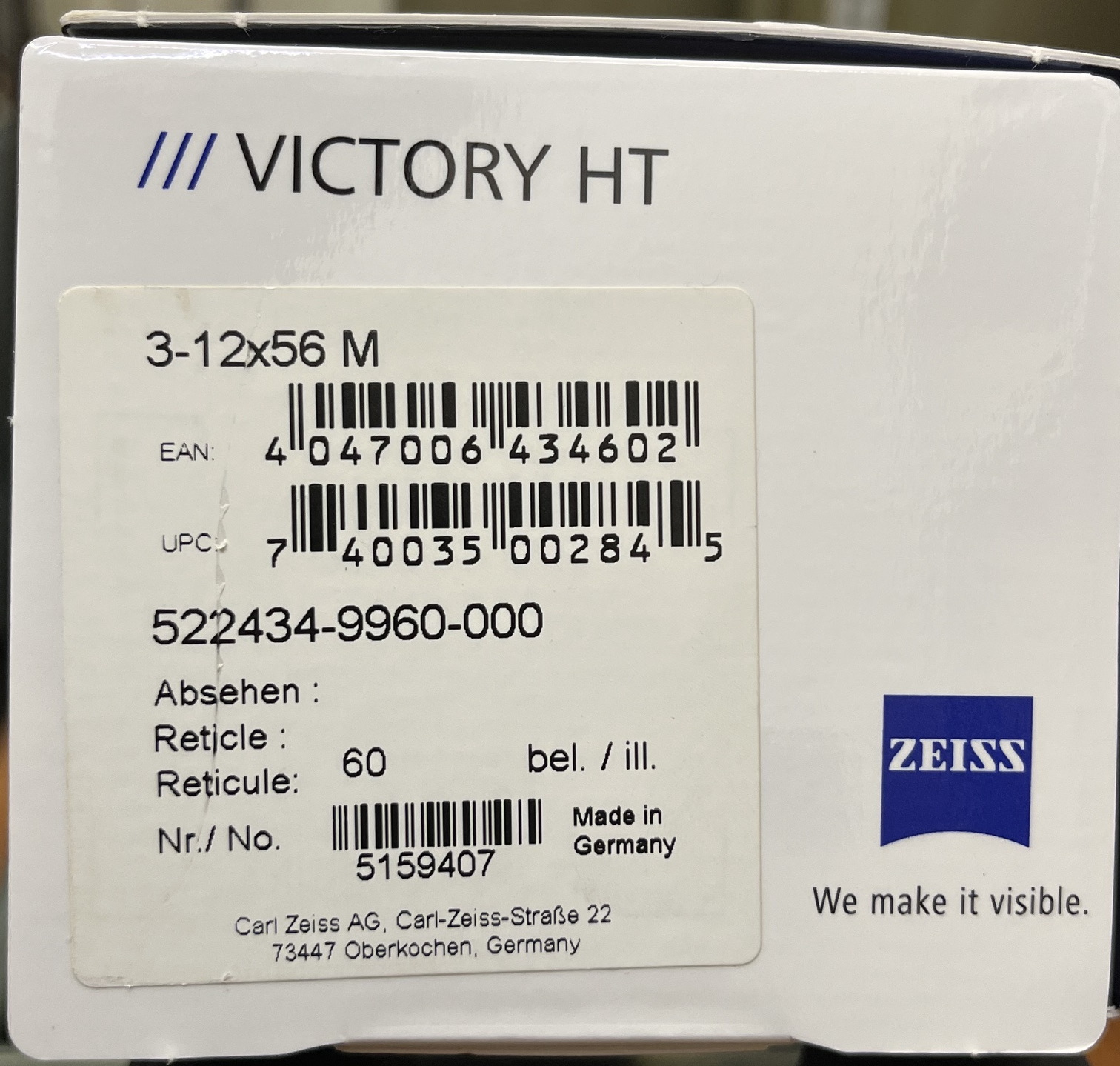 Zeiss Victory HT 3 - 12 x 56M Absehen 6/0 – Bild 6