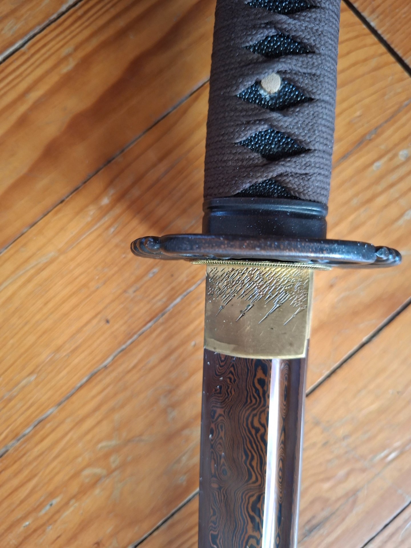Katana Schwert hochwertig mit Zertifikat – Bild 3