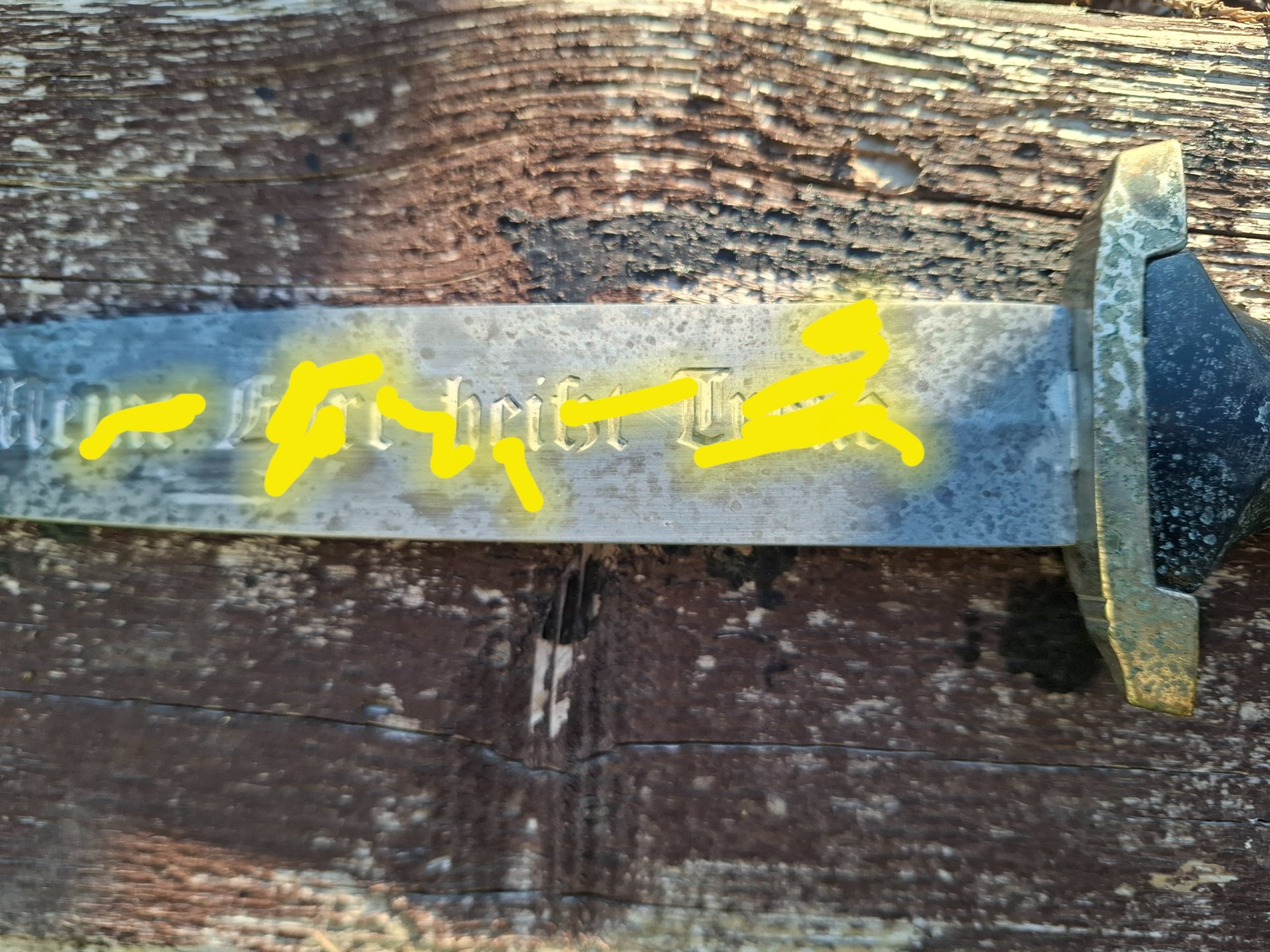 XX SS Dolch RZM 7/ ? schlechter Zustand – Bild 1