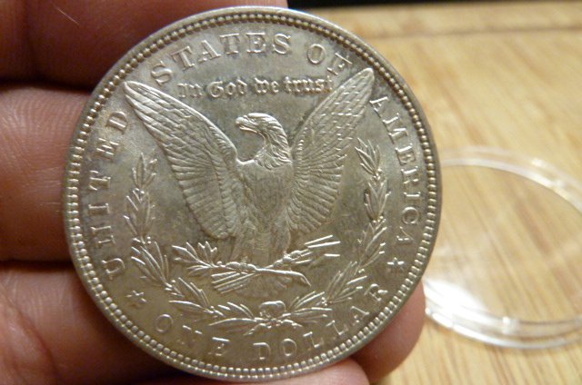Morgan Dollar USA 1886 und ELLI Island Liberty 1 Dollar 1986 PP – Bild 4