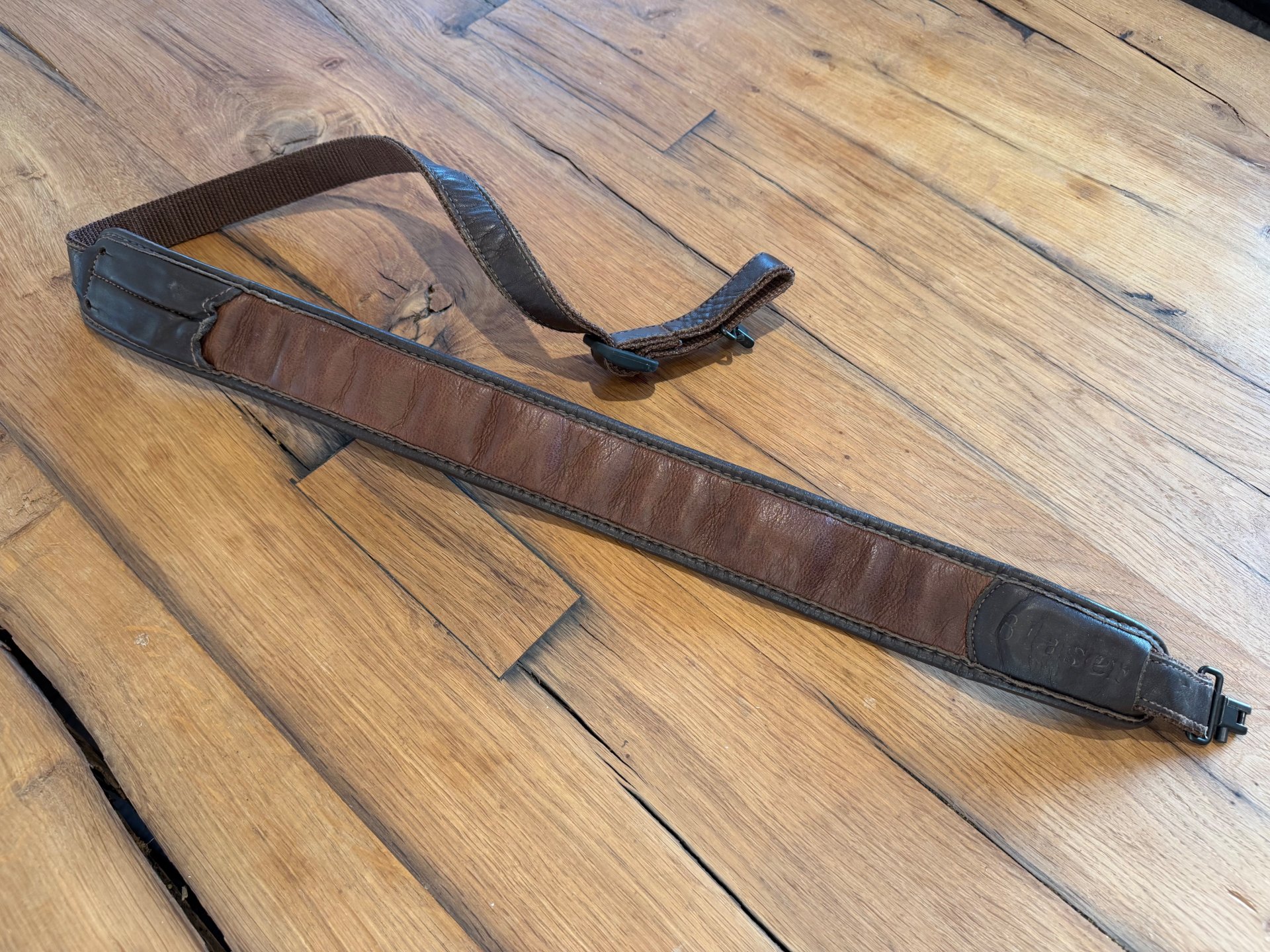 Original Blaser Ledergewehrriemen in braun – Bild 2