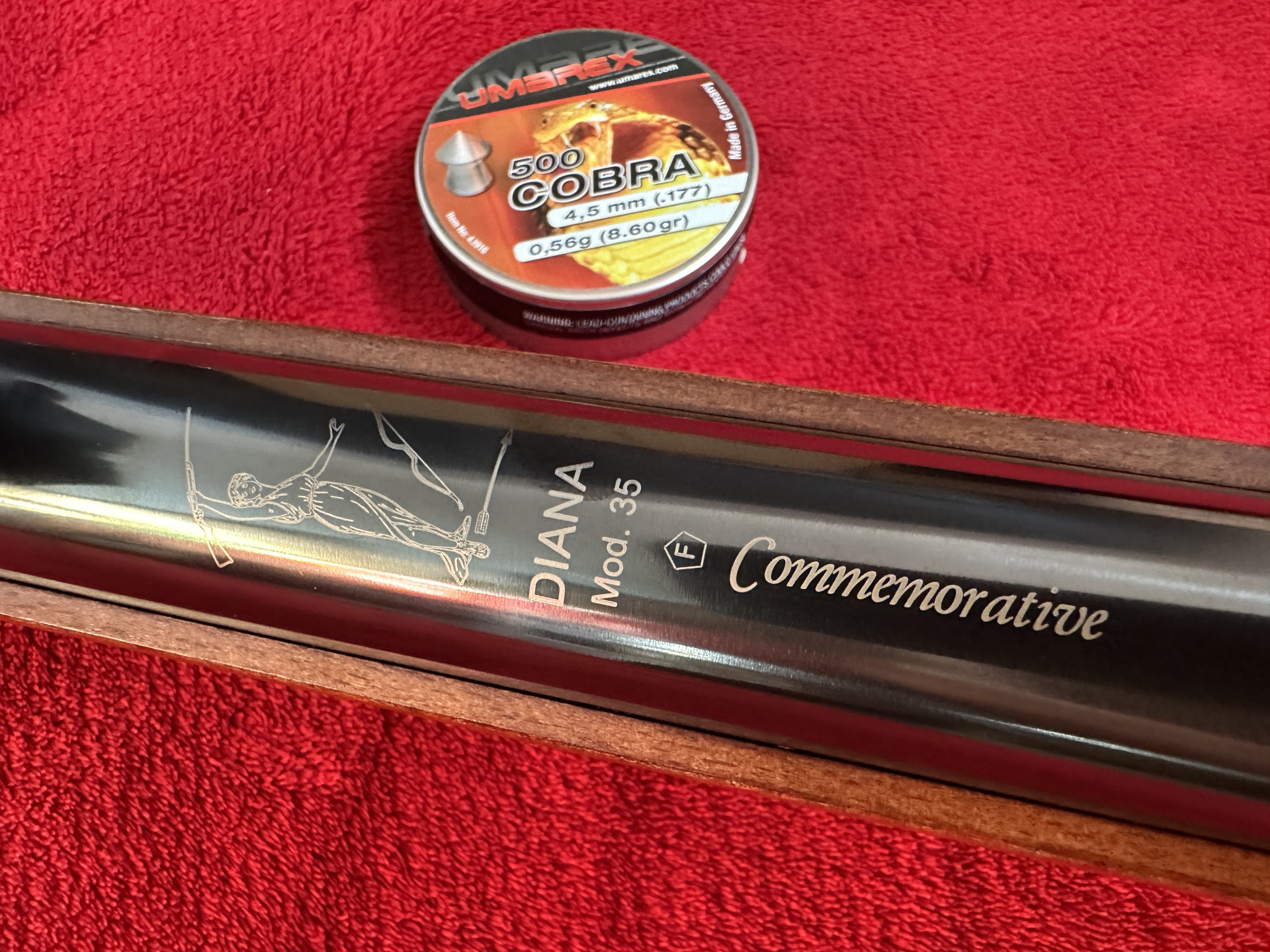 ==>Exclusives Weihrauch HW35 Sondermodell Commemorative-4.5 mm stark Weitschuss neu aus Sammlung Rar – Bild 3