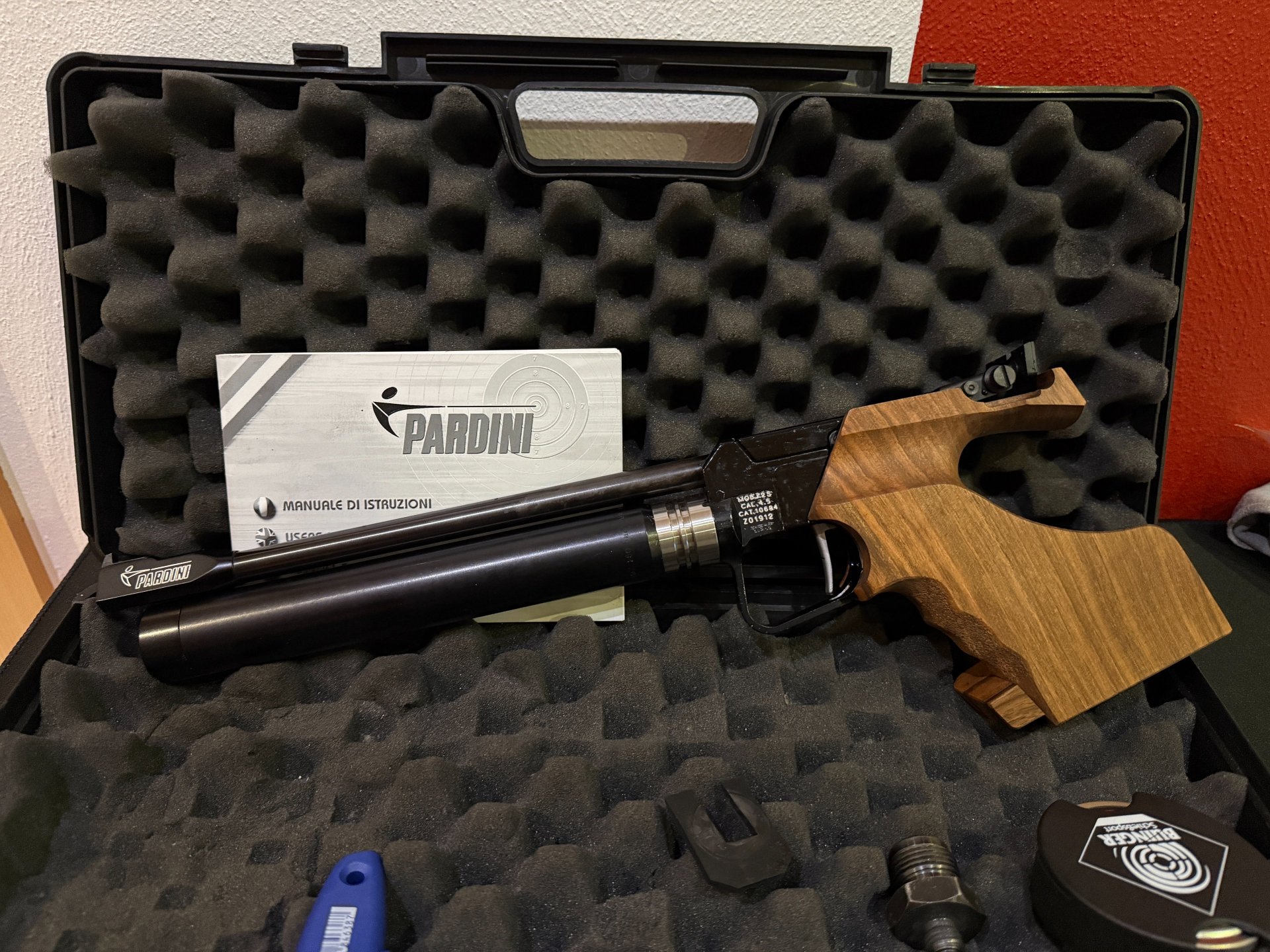 Pardini K2 Match-Luftpistole (90er) – Griff M – Technisch einwandfrei + Zubehör – Bild 3