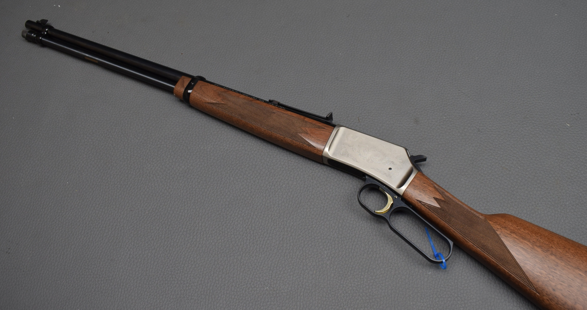 Browning Modell Bl 22 FLD Nickel Unterhebel Repetierer Lever Action Sammlerwaffe .22lr – Bild 1