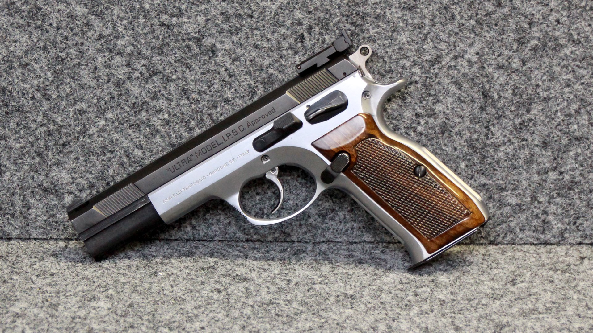 Tanfoglio "Ultra" Model I.P.S.C. Approved 9mm Para – Sportpistole mit Koffer (Hinweis: Repetierstöru – Bild 1