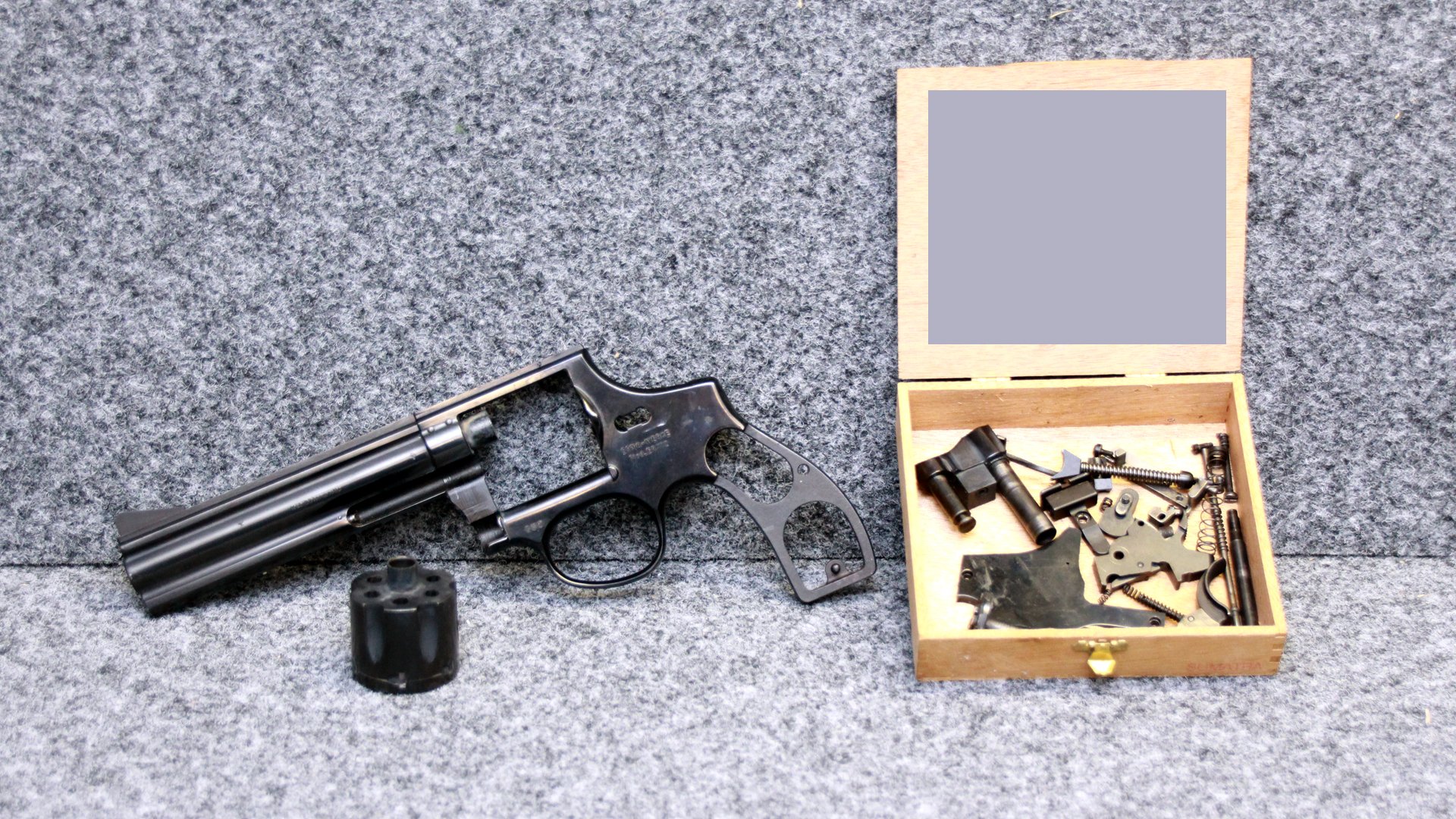 Erma-Werke Mod. ER772 Kal. .22 lr Sportrevolver – Zerlegt & Defekt / Teileträger / Bastler – Bild 1