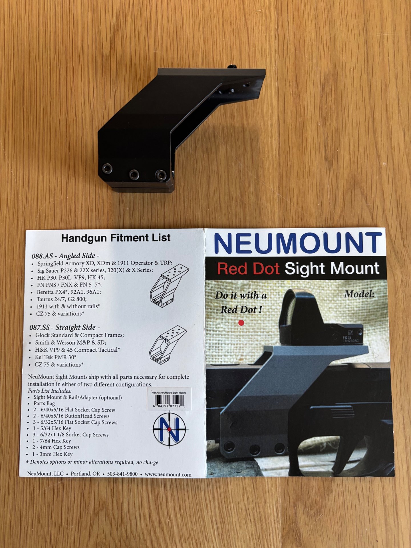 NeuMount Red Dot Sight Montage für Pistolen – Bild 1