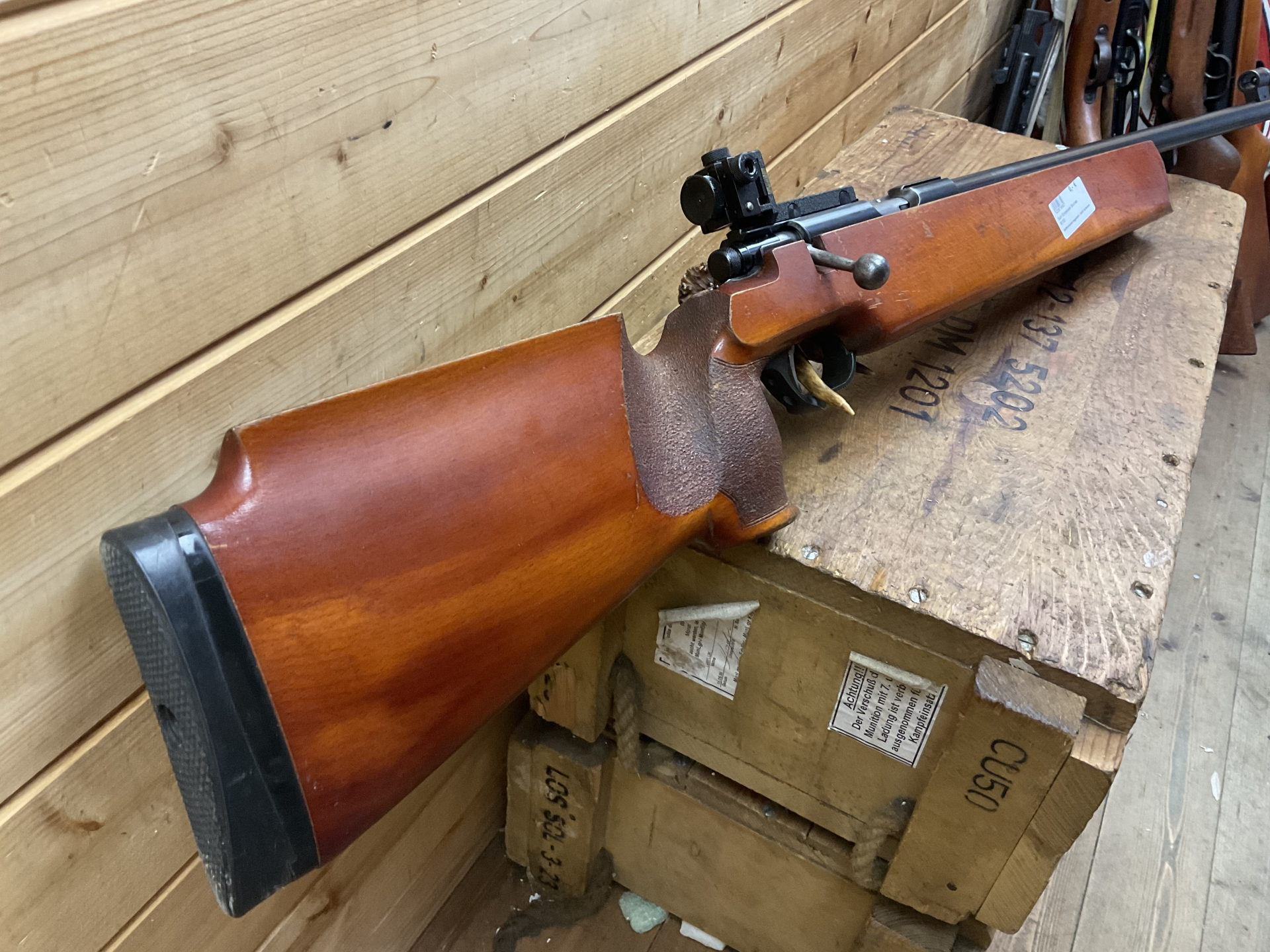 Einzellader Match Suhl Mod.150 Standard, Kal..22lfb, mit original Dioptervisierung – Bild 6