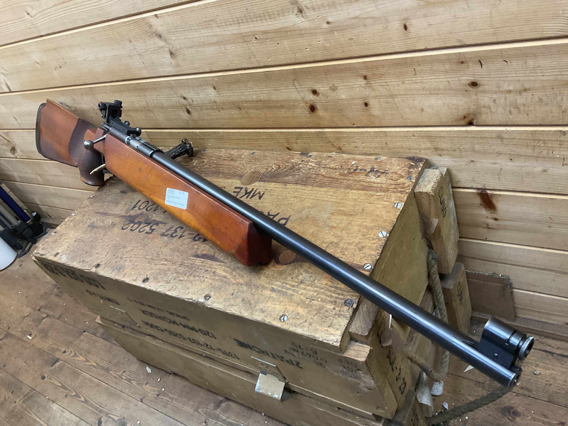 Einzellader Match Suhl Mod.150 Standard, Kal..22lfb, mit original Dioptervisierung – Bild 4