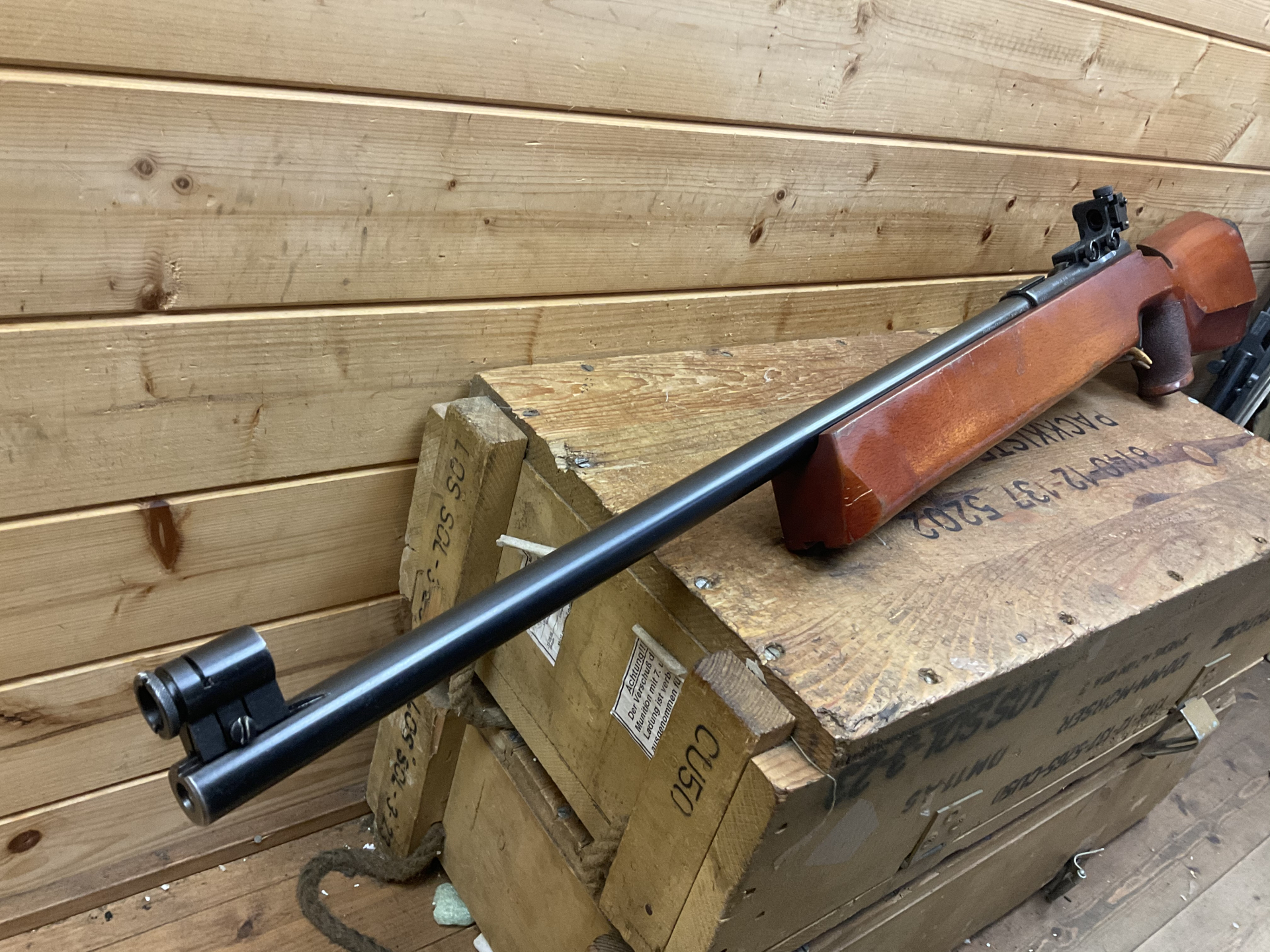 Einzellader Match Suhl Mod.150 Standard, Kal..22lfb, mit original Dioptervisierung – Bild 3