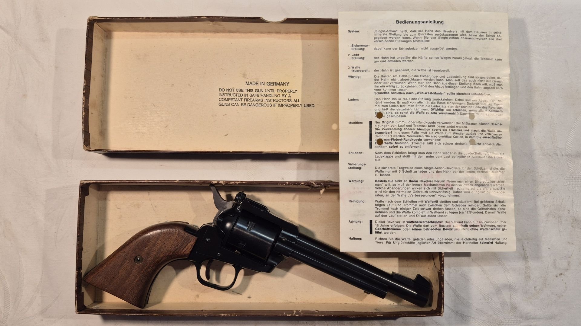 Sammlerstück: Melcher ME6 Revolver 6mm Flobert, originalverpackt – Bild 2
