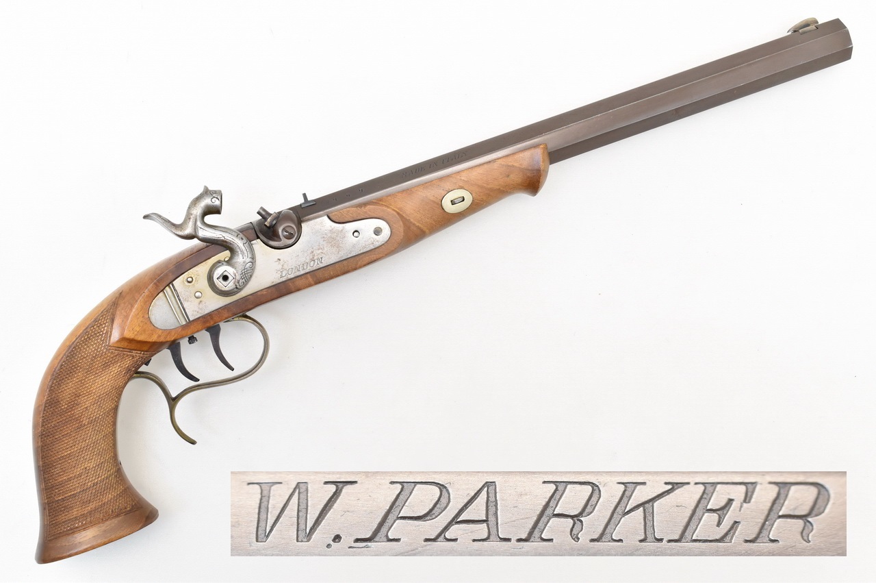 Perkussions - Pistole " W. PARKER LONDON " im Kaliber .45 aus italienischer Fertigung – Bild 1