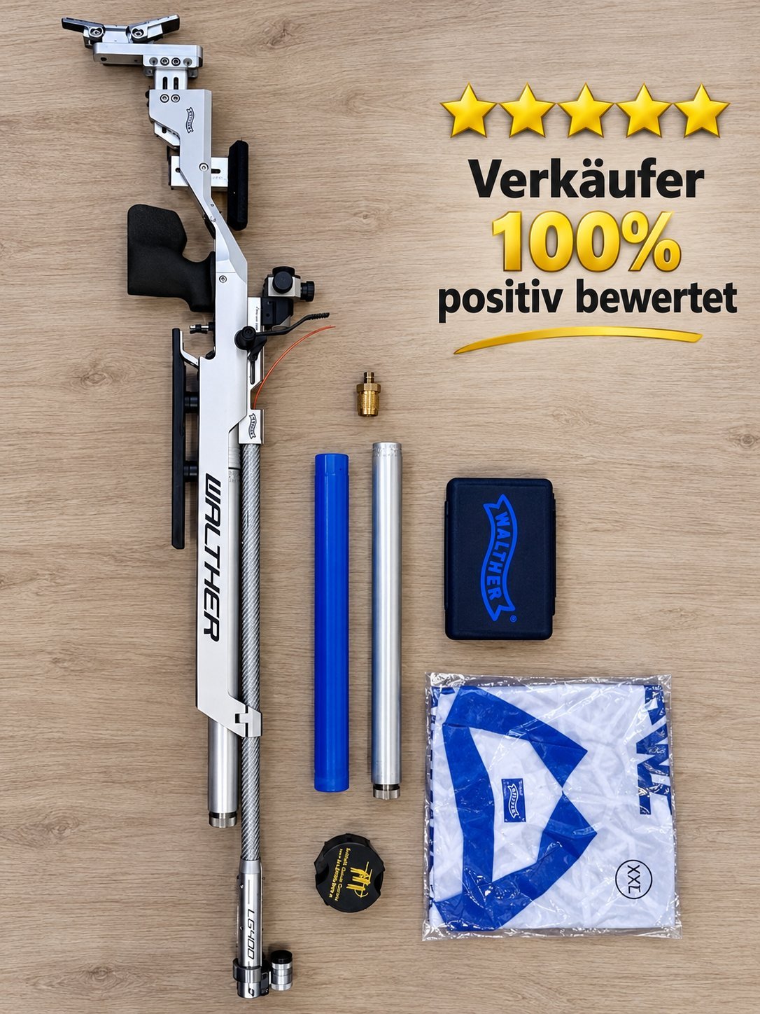 Walther LG 400 Competition Luftgewehr Aluschaft, kein 300 ODER 500 – Bild 1
