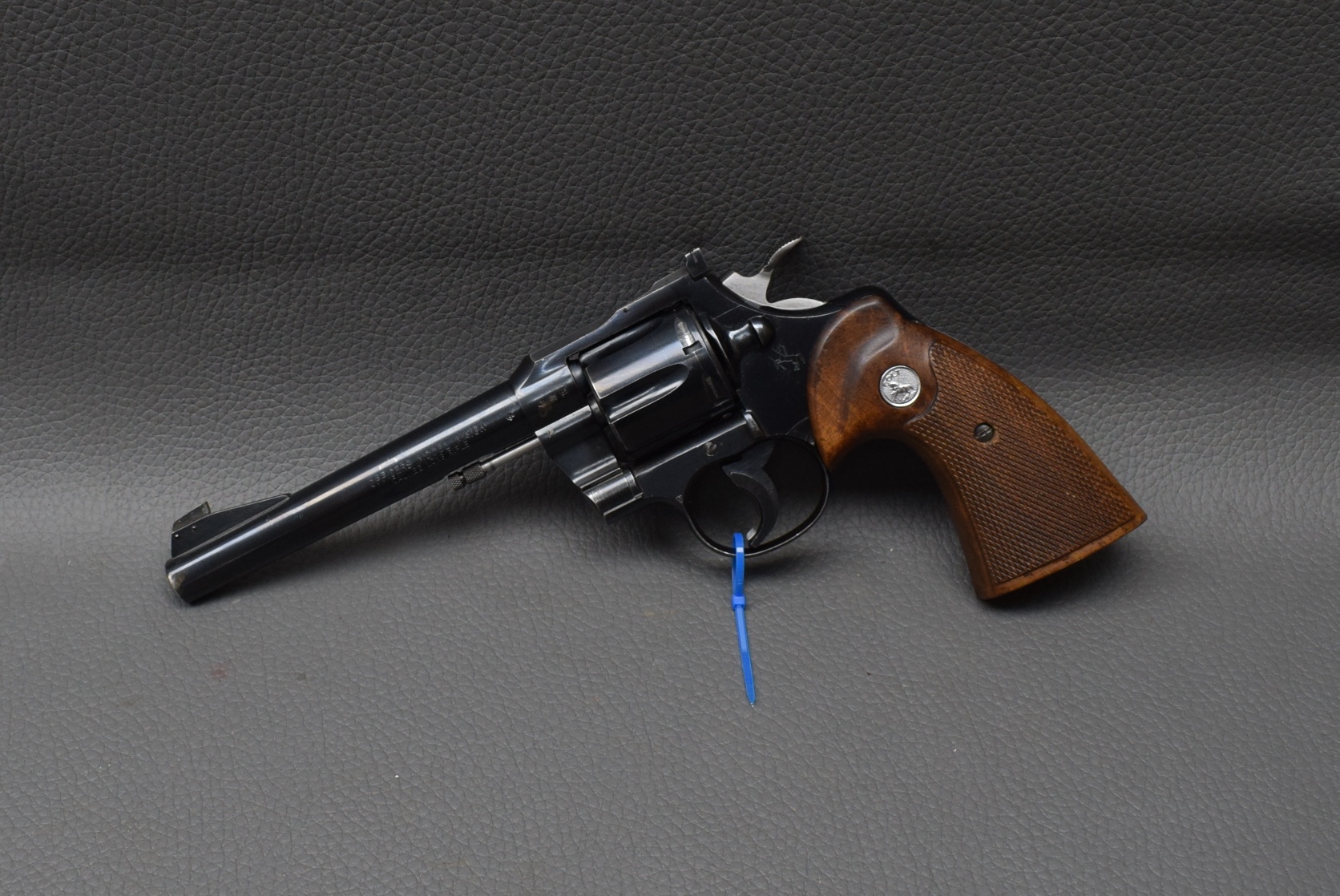 Revolver Colt Match, Kaliber 22lr, 6", brüniert, gebraucht – Bild 1
