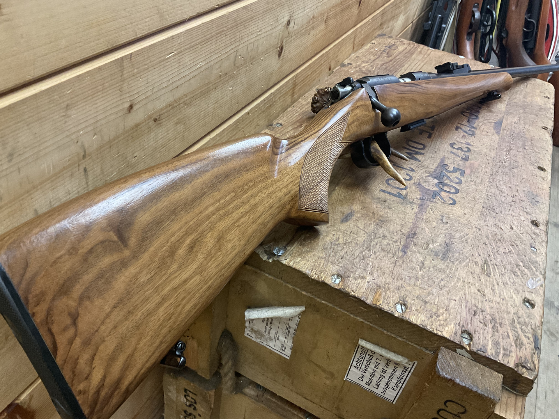 KK-Büchse CZ 452-2E ZKM, mit Luxusschaft!!! Kal..22lr., super Schaft!!! – Bild 6