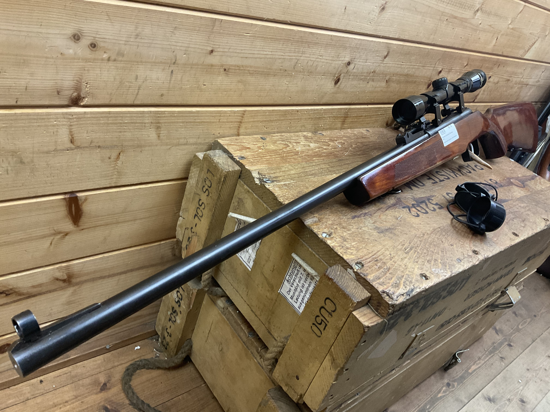 Einzellader TOZ T03-8M, Kal..22lr., dicker Lauf! mit ZF Bushmaster 4x32! – Bild 3