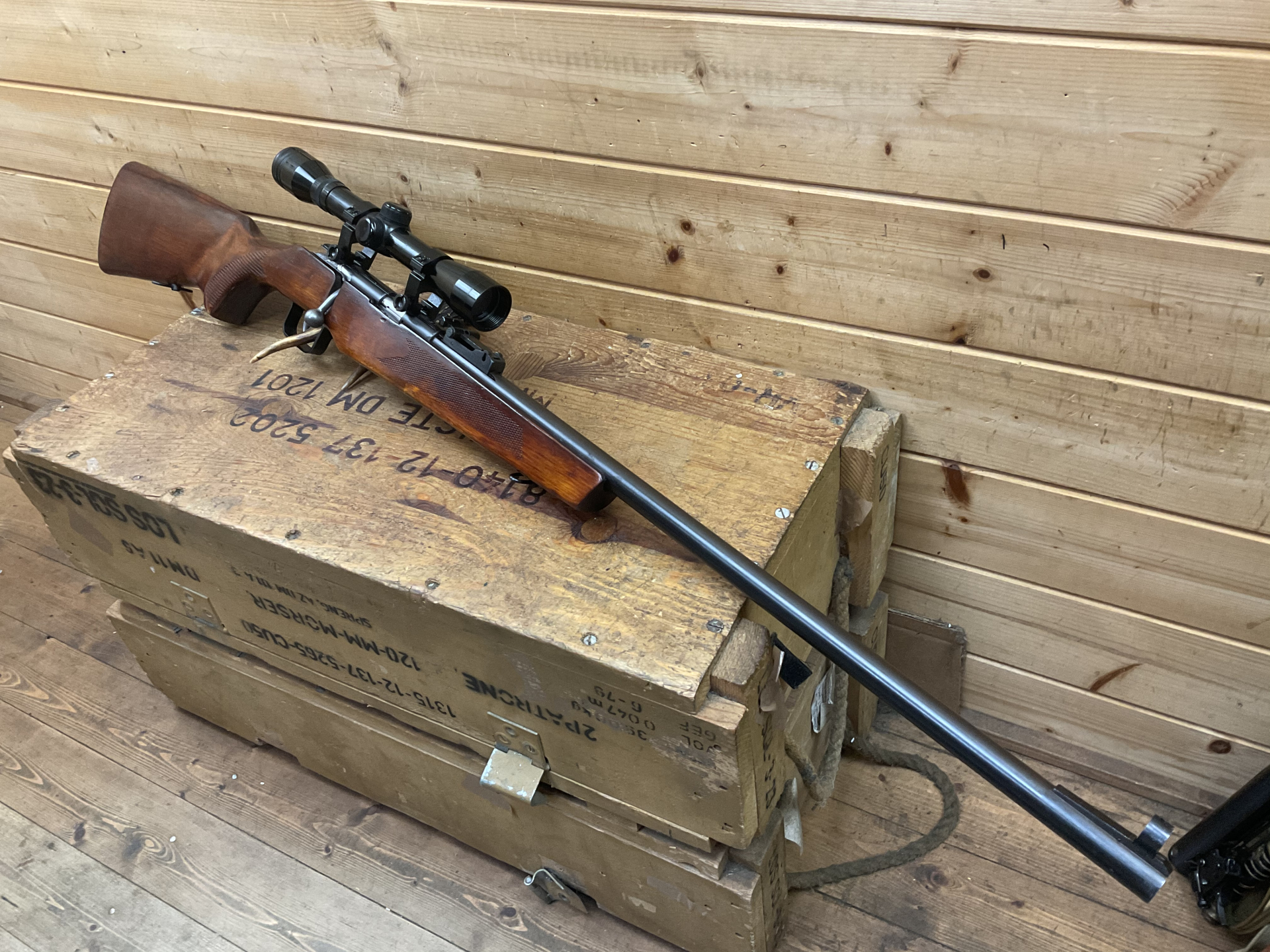 Einzellader TOZ T03-8M, Kal..22lr., dicker Lauf! mit ZF Bushmaster 4x32! – Bild 4