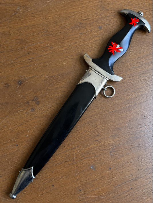 XX-Dolch M1933 - Robert Klaas, Solingen - RZM M7/37- mit Scheide – Bild 1