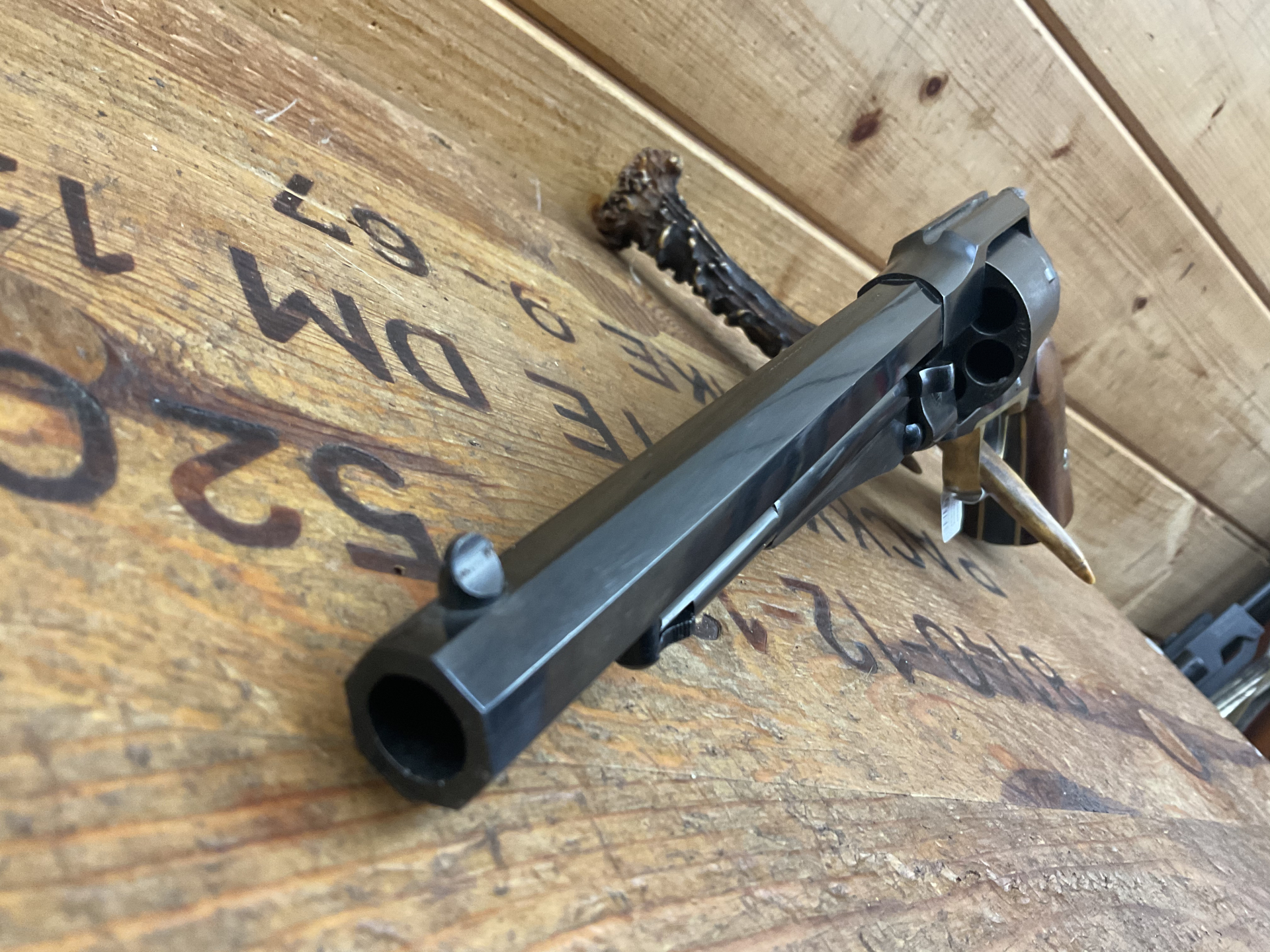 Vorderlader Revolver Black Powder only Uberti Mod.1858 New Army Cal.44, sehr guter Zustand!!! – Bild 3
