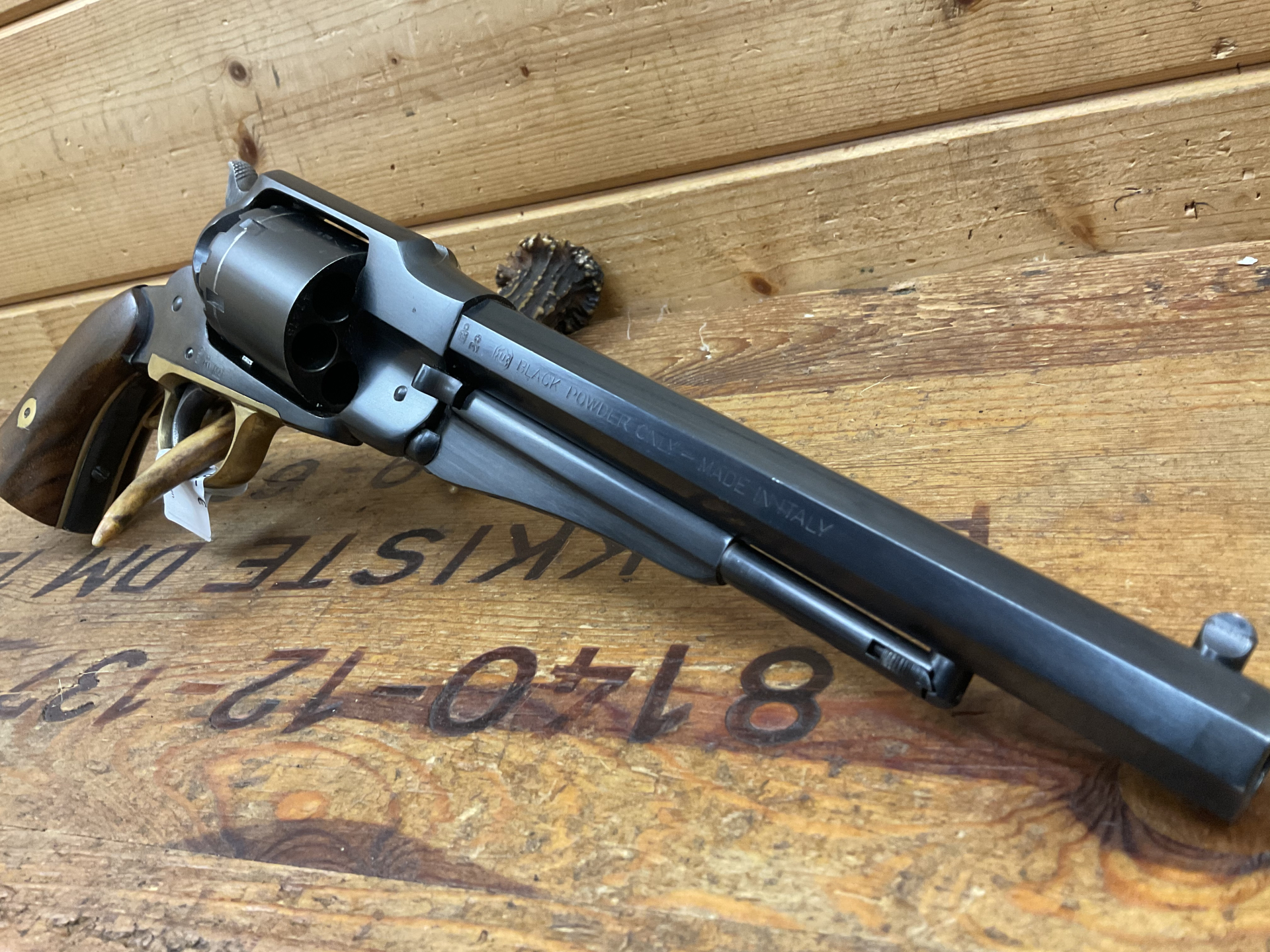 Vorderlader Revolver Black Powder only Uberti Mod.1858 New Army Cal.44, sehr guter Zustand!!! – Bild 5