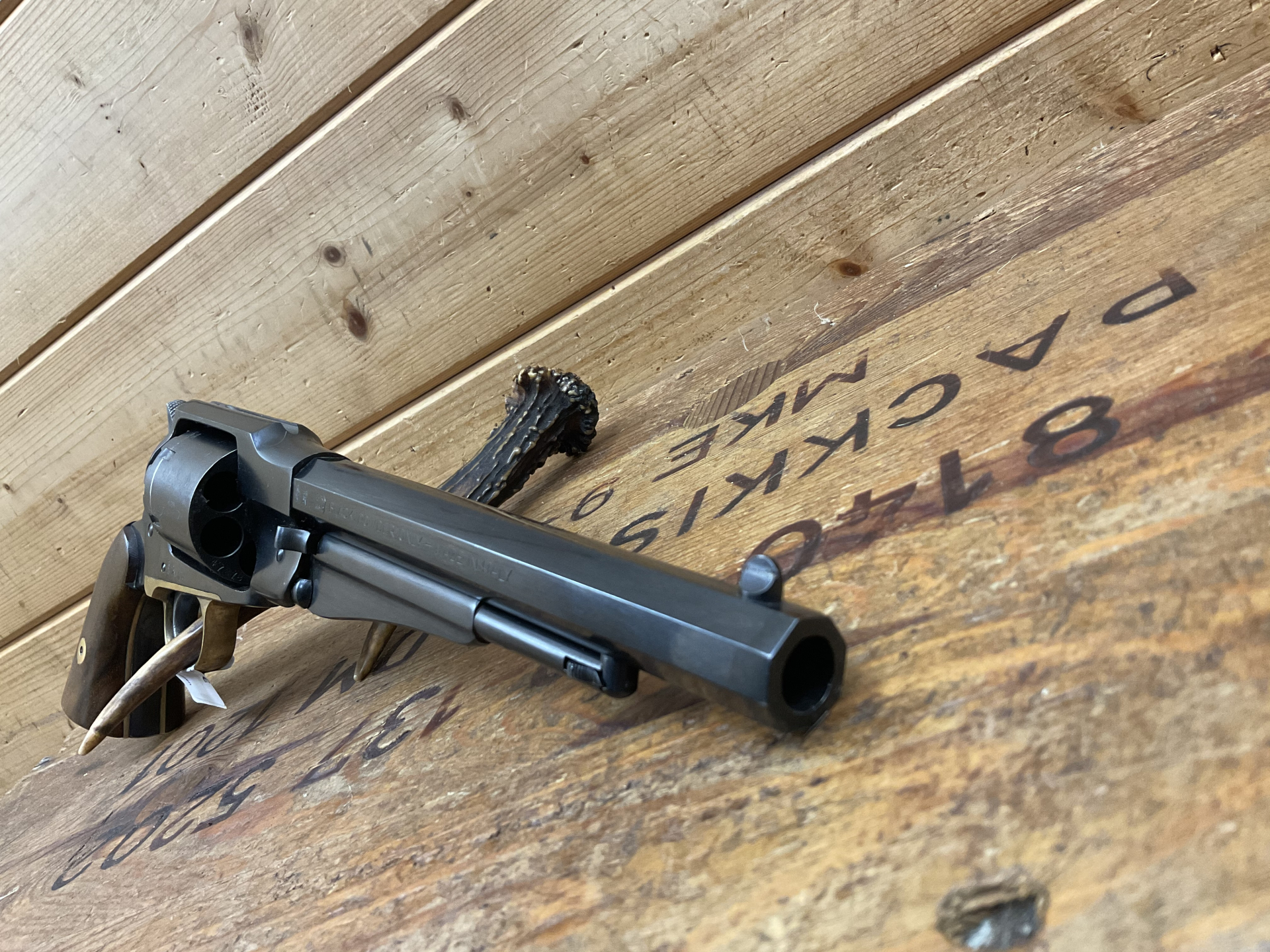 Vorderlader Revolver Black Powder only Uberti Mod.1858 New Army Cal.44, sehr guter Zustand!!! – Bild 6