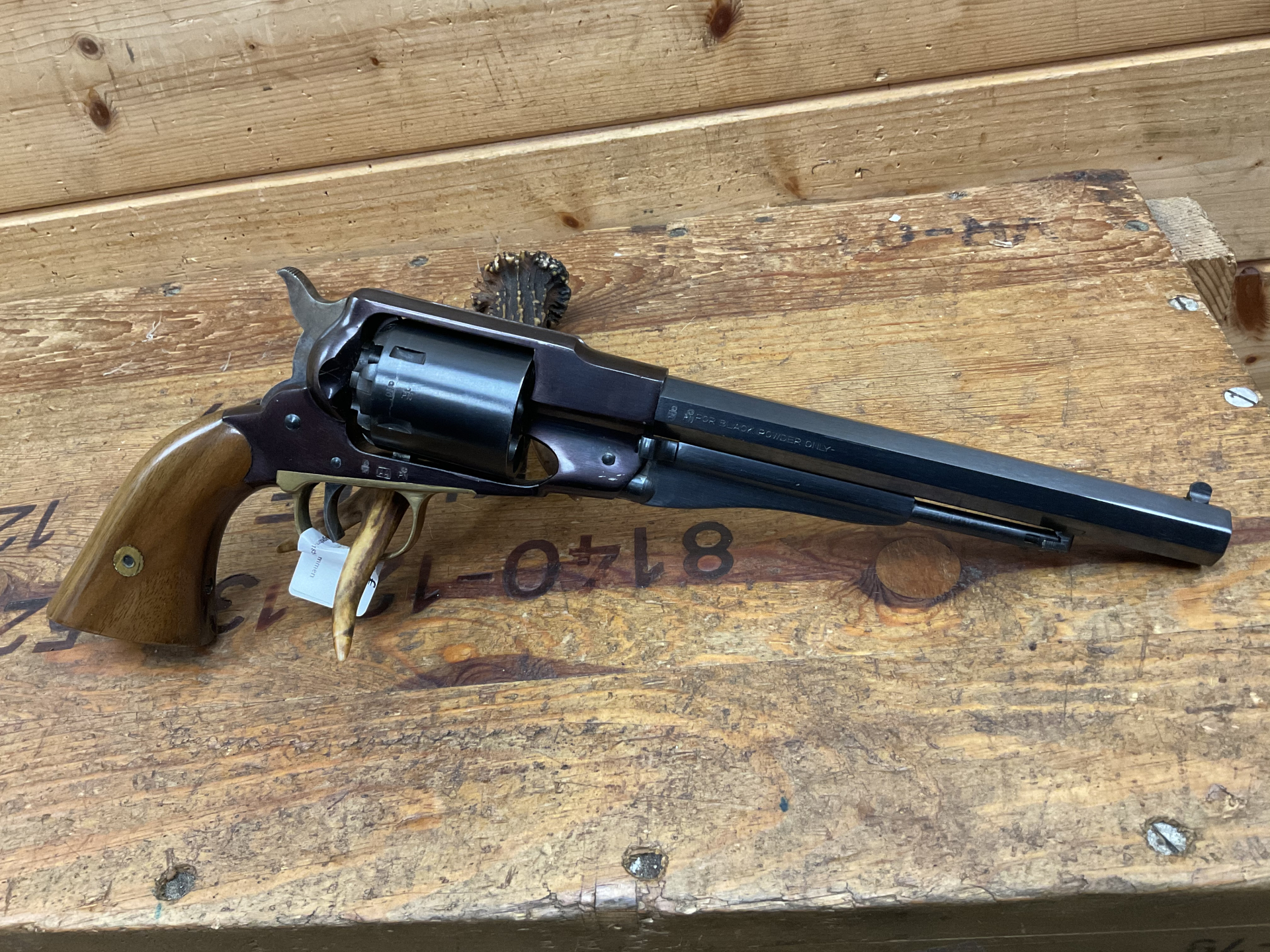 Vorderlader Revolver Black Powder only ARMI SAN PAOL Mod.1858 New Army Cal.44, guter Zustand!!! – Bild 4