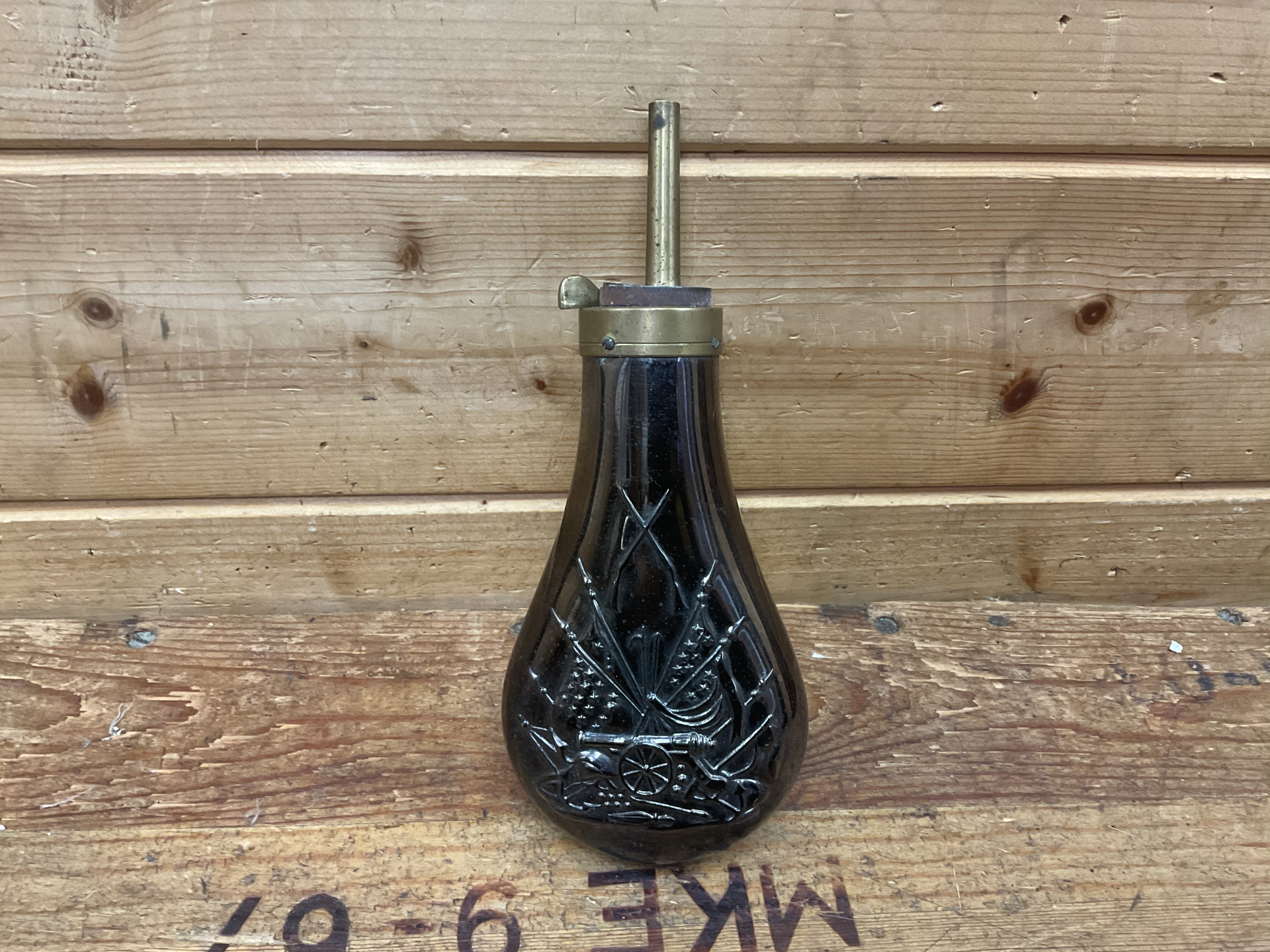 Pulverflasche Vorderlader Pedersoli Colt Pattern Copper Kupfer Kaliber .44 – Bild 1