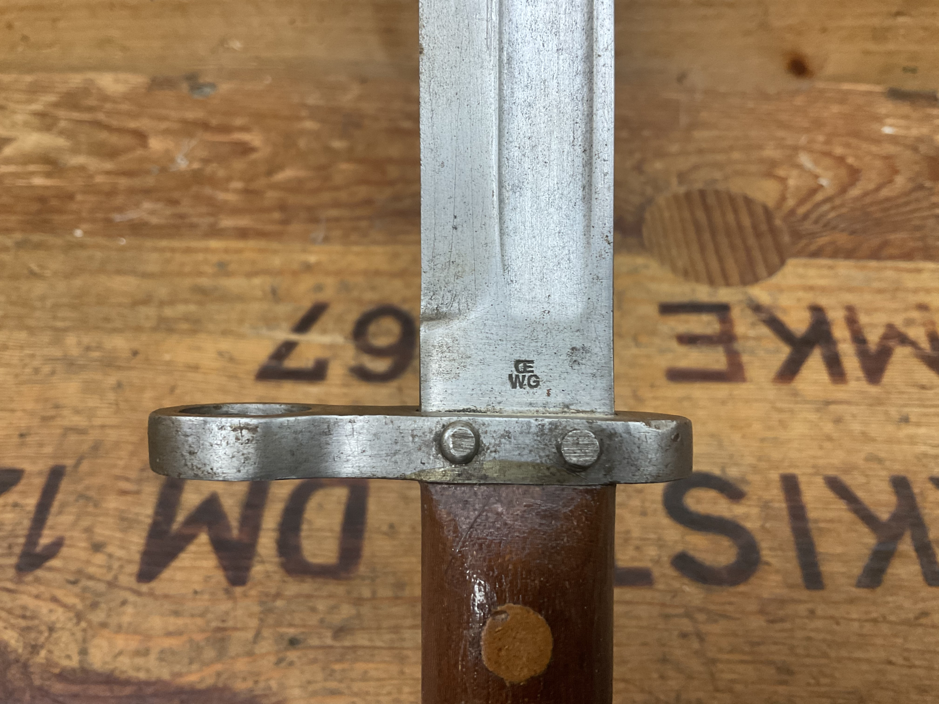 Bajonett 98er, Mannlicher M1895 vermutlich 1.WK, Österreichische Waffenfabriks-Gesellschaft in Steyr – Bild 3