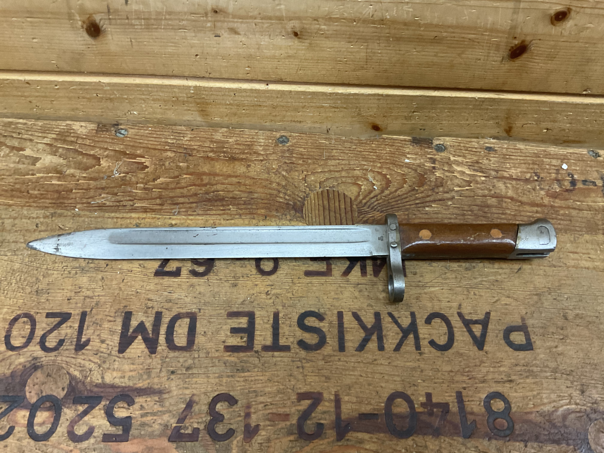 Bajonett 98er, Mannlicher M1895 vermutlich 1.WK, Österreichische Waffenfabriks-Gesellschaft in Steyr – Bild 1