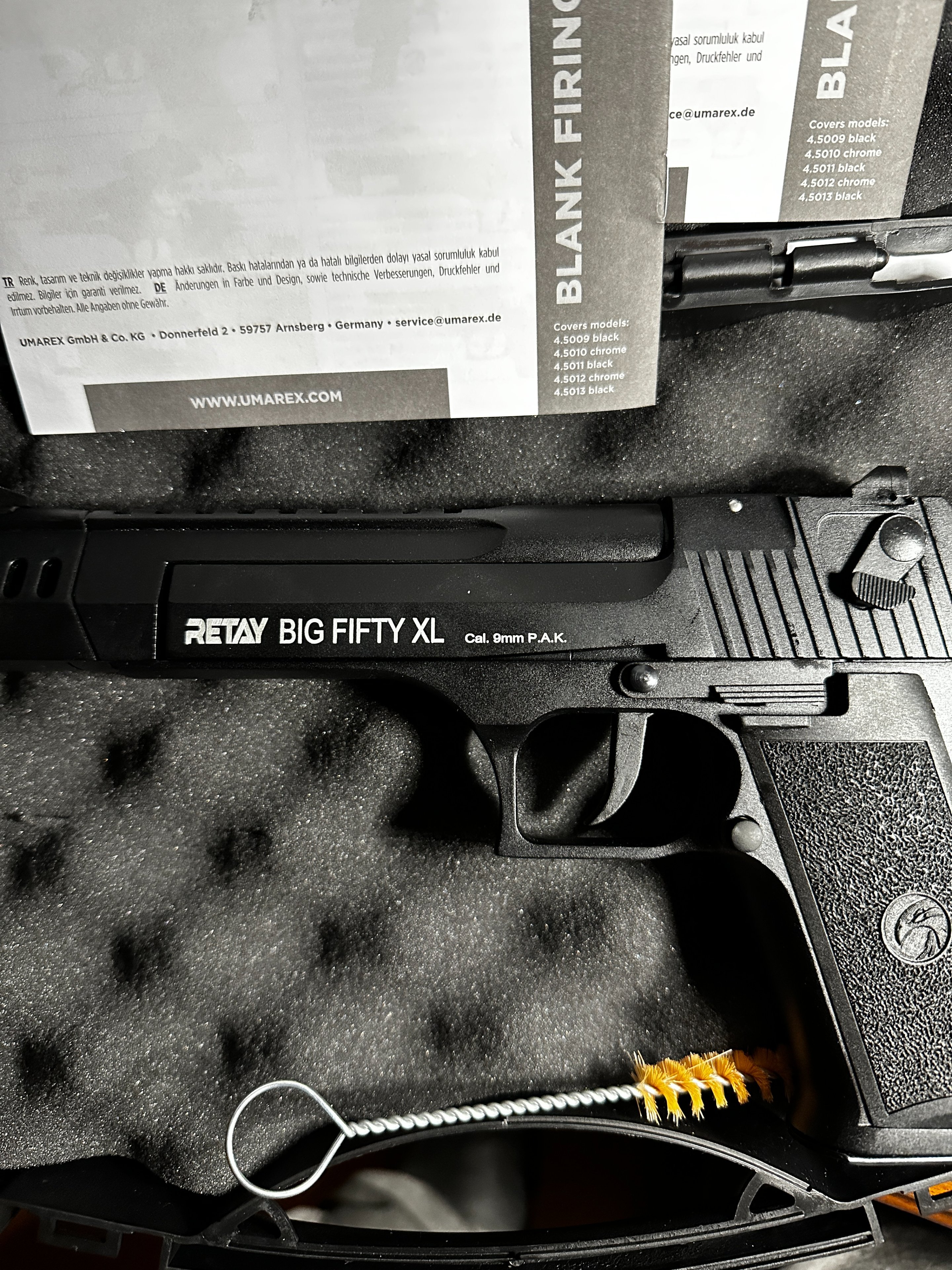 Umarex Retay Big Fifty XL Black 9mm P.A.K. Schreckschusspistole" – Bild 4