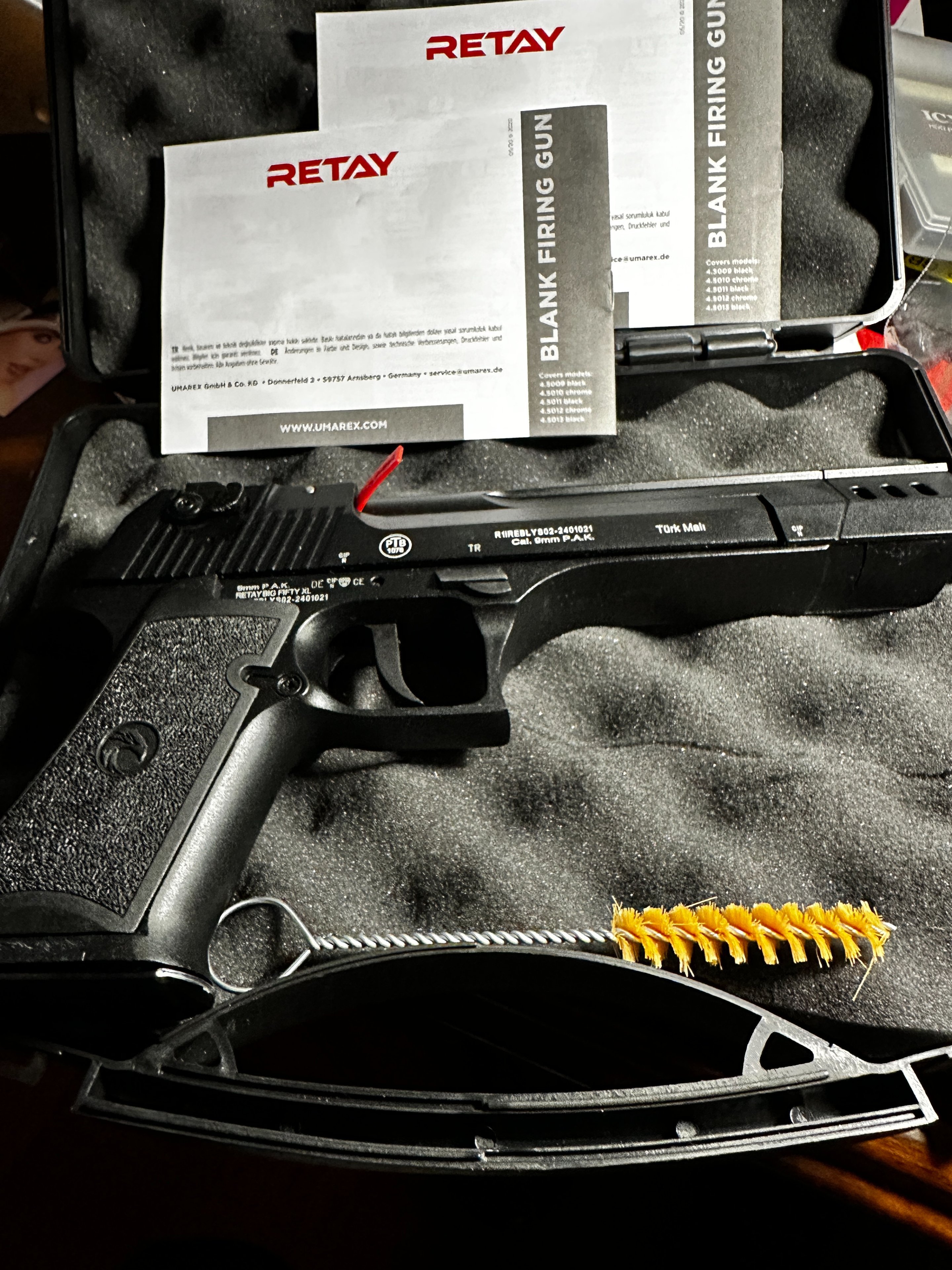 Umarex Retay Big Fifty XL Black 9mm P.A.K. Schreckschusspistole" – Bild 3