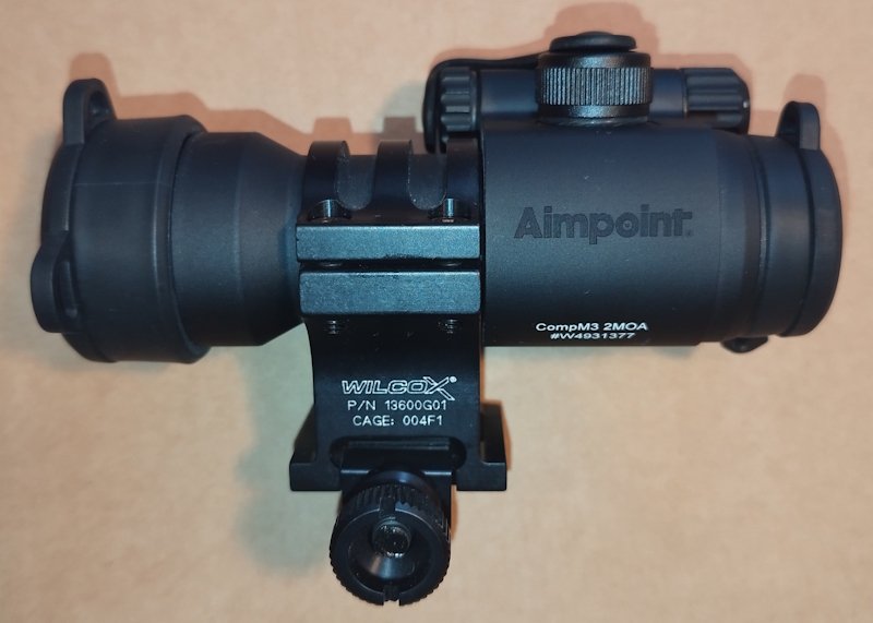 Rotpunktvisier Aimpoint Comp M3 mit Wilcox-Montage – Bild 1