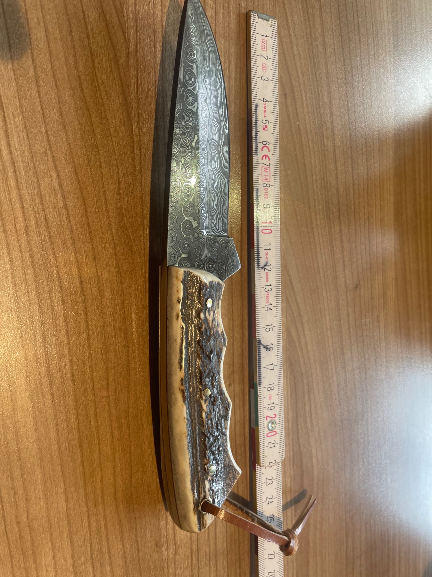 Damastmesser Jagdmesser Messer – Bild 3
