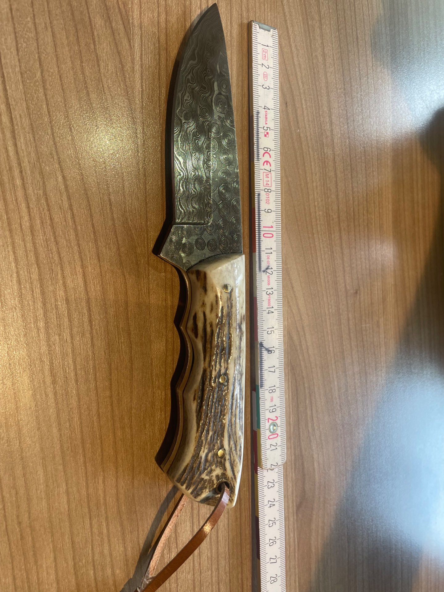 Damastmesser Jagdmesser Messer – Bild 5