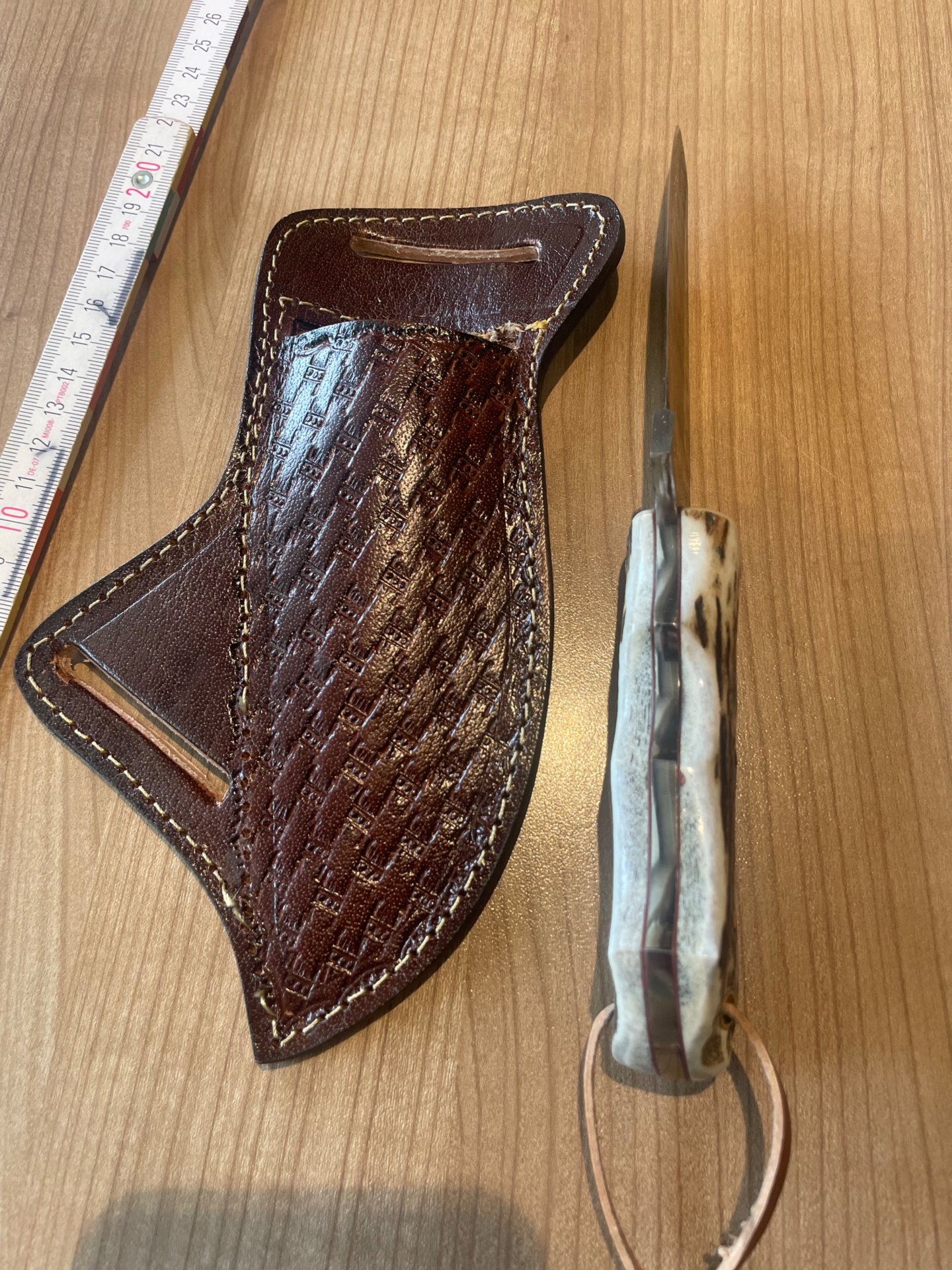 Damastmesser Jagdmesser Messer – Bild 6