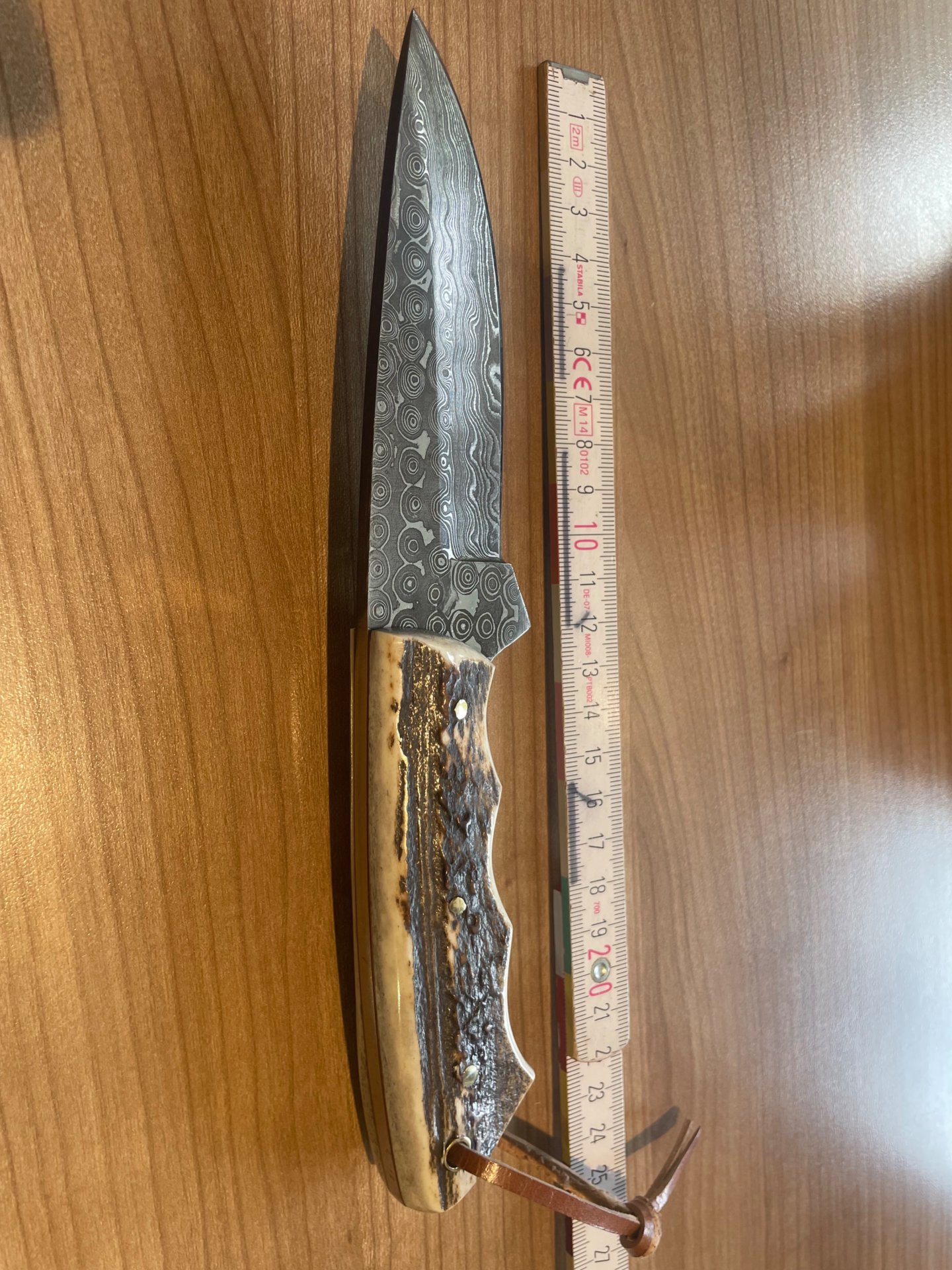 Damastmesser Jagdmesser Messer – Bild 2